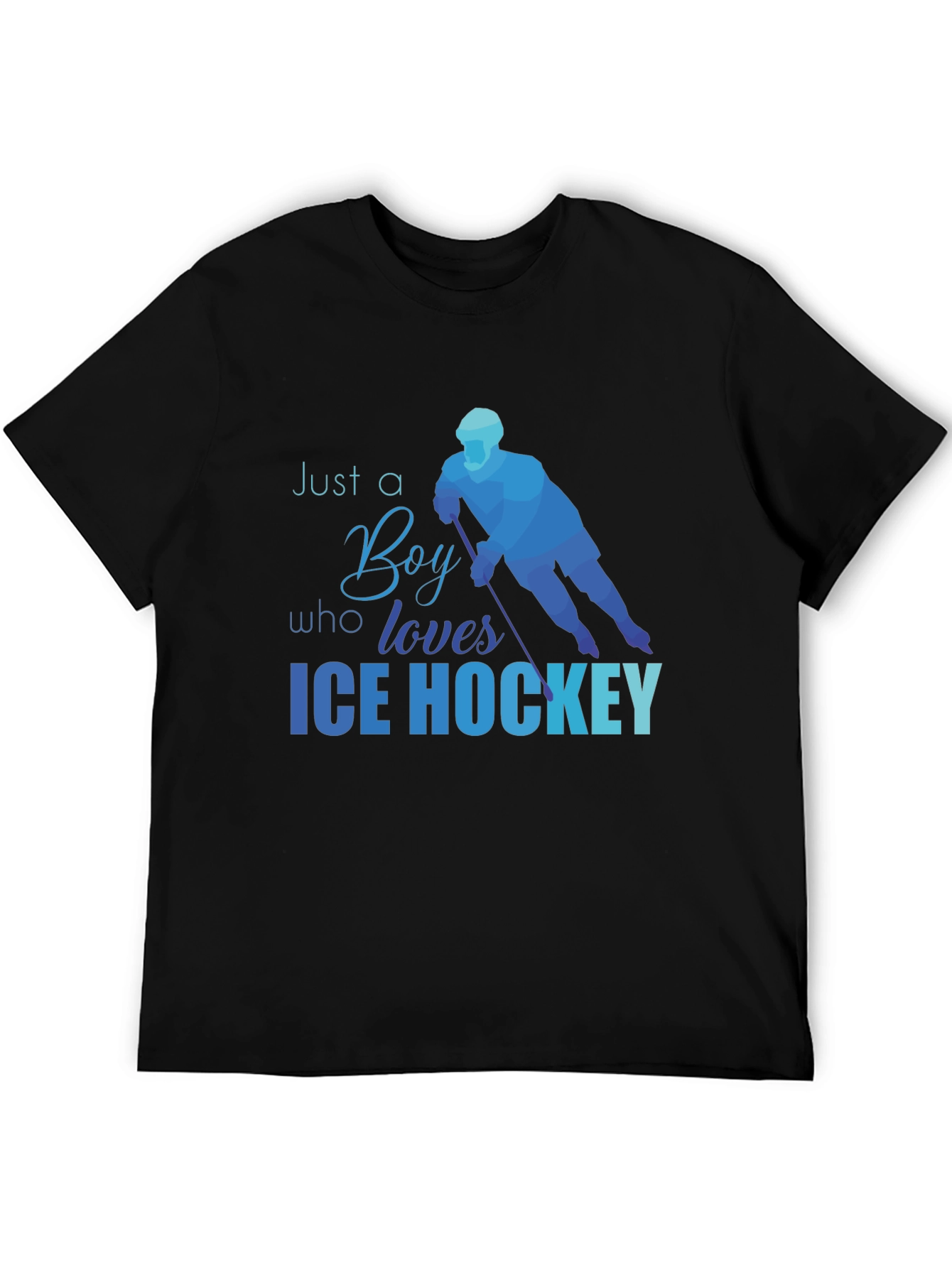Just A Boy Who Loves Ice Hockey T-Shirt