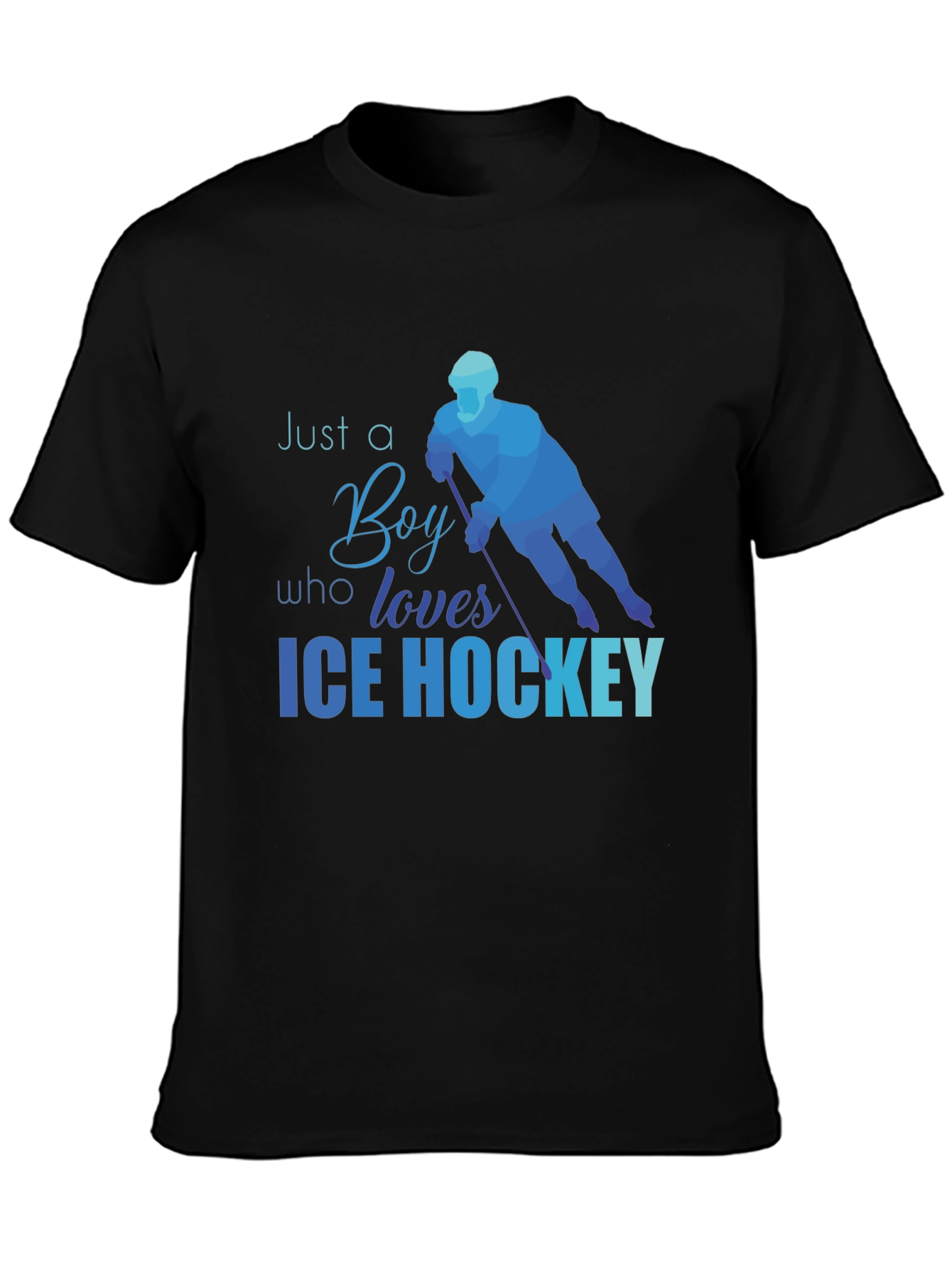 Just A Boy Who Loves Ice Hockey T-Shirt