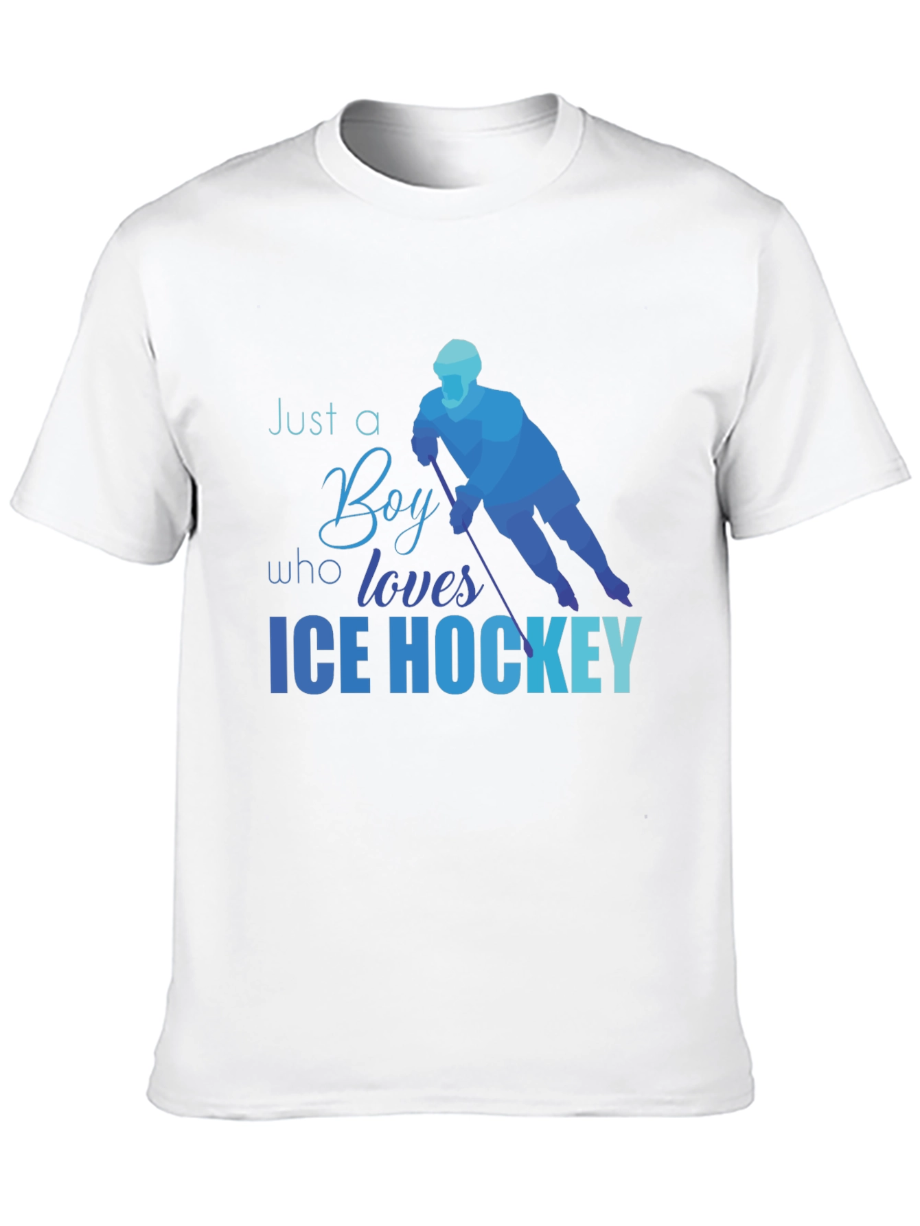 Just A Boy Who Loves Ice Hockey T-Shirt