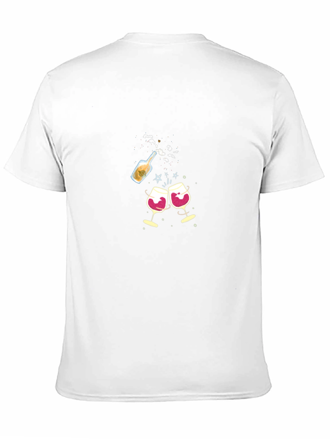 Celebration T-Shirt: Wine Cheers Design