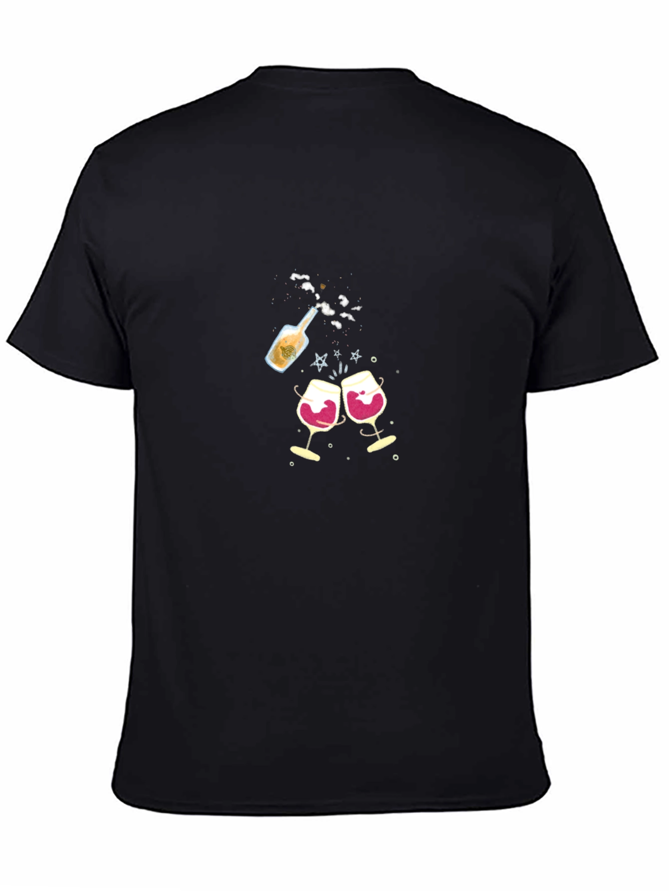 Celebration T-Shirt: Wine Cheers Design