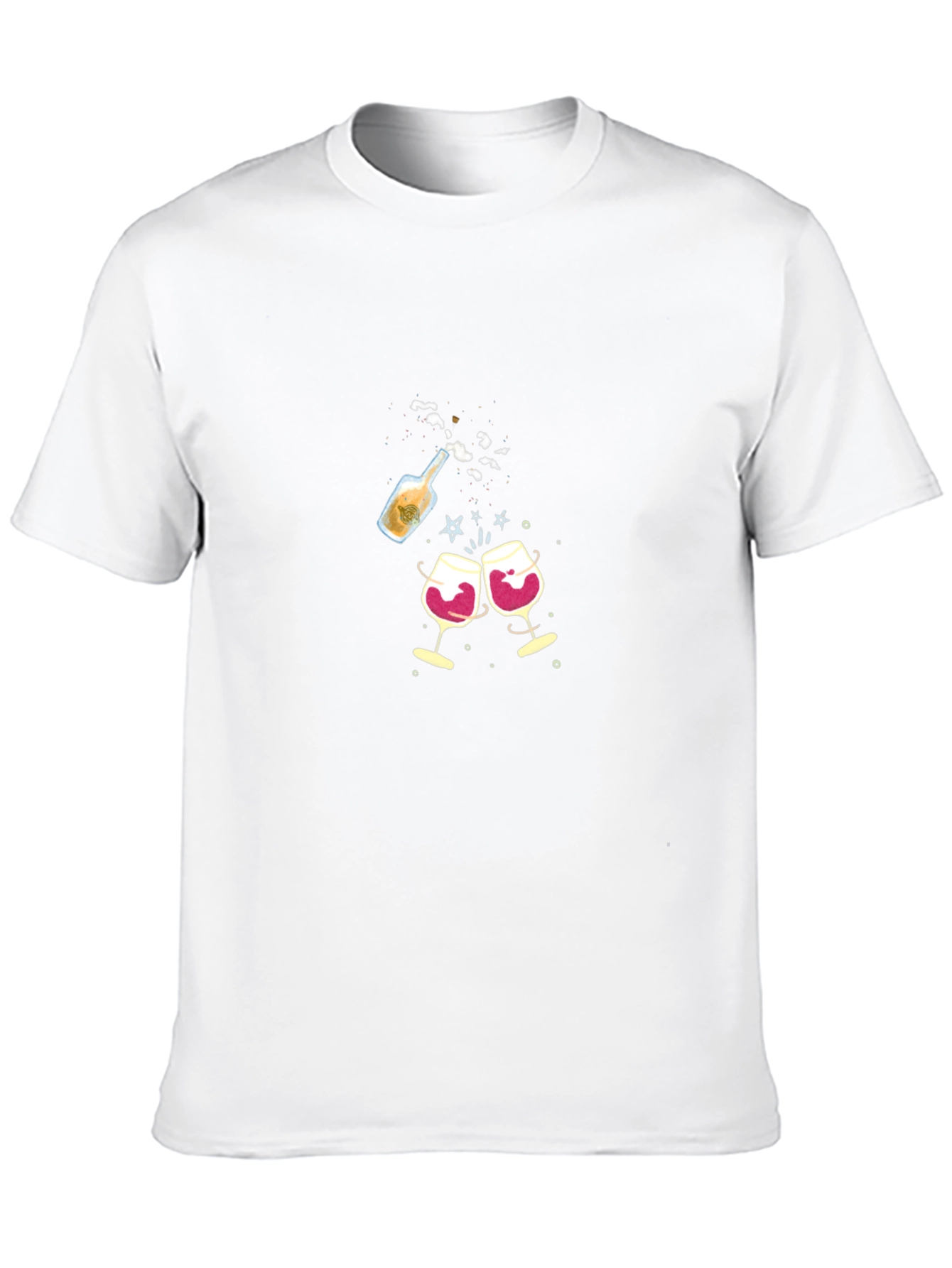 Celebration T-Shirt: Wine Cheers Design