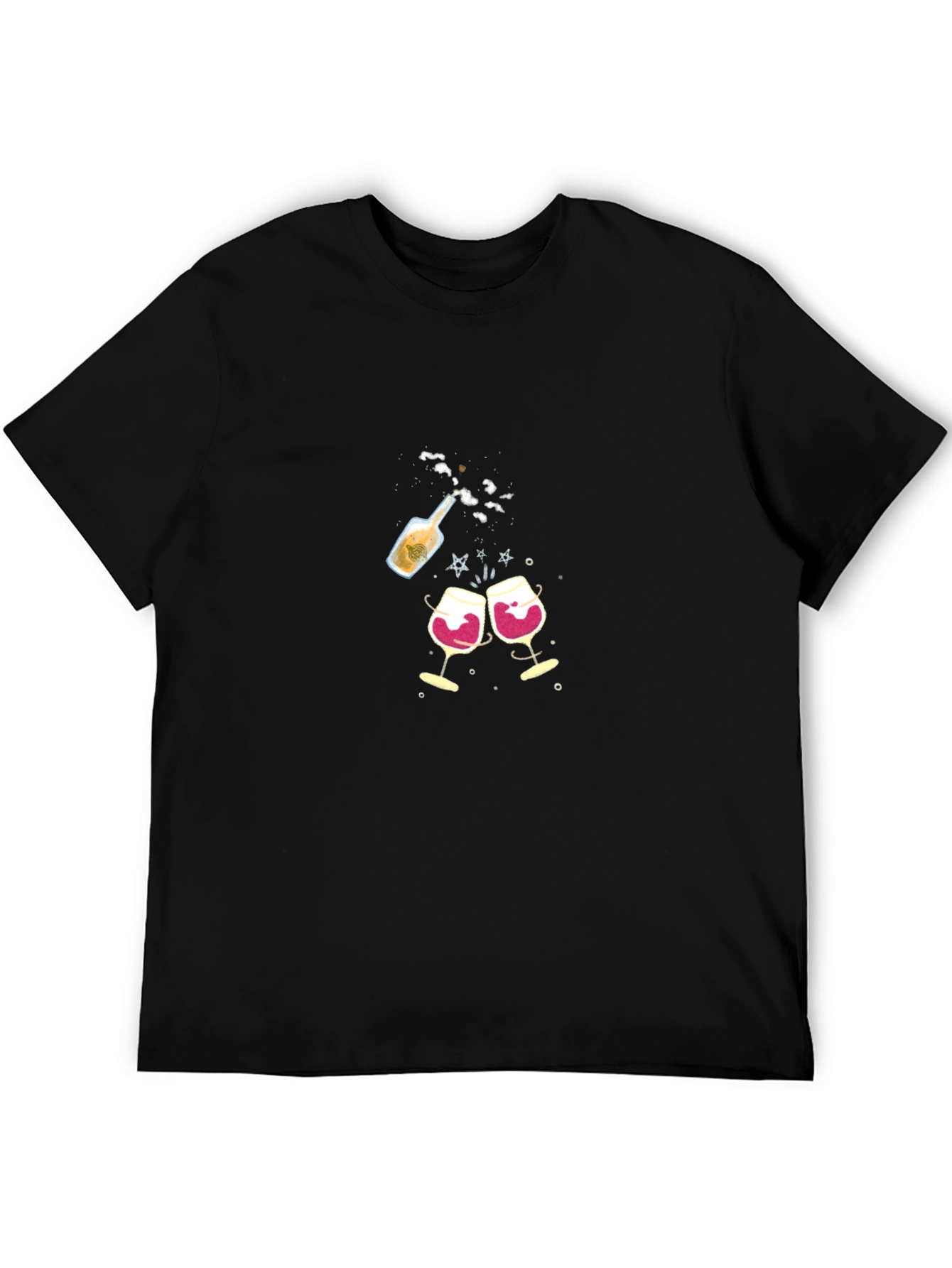 Celebration T-Shirt: Wine Cheers Design