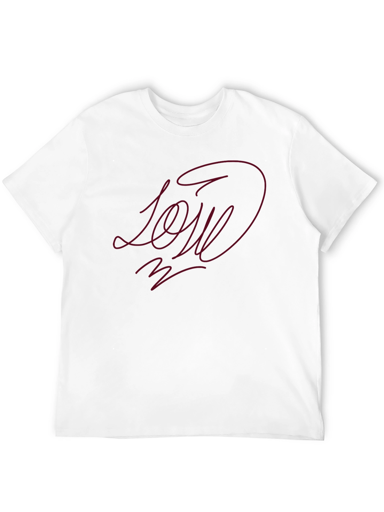 Stylish Black Tee with LOVE Design