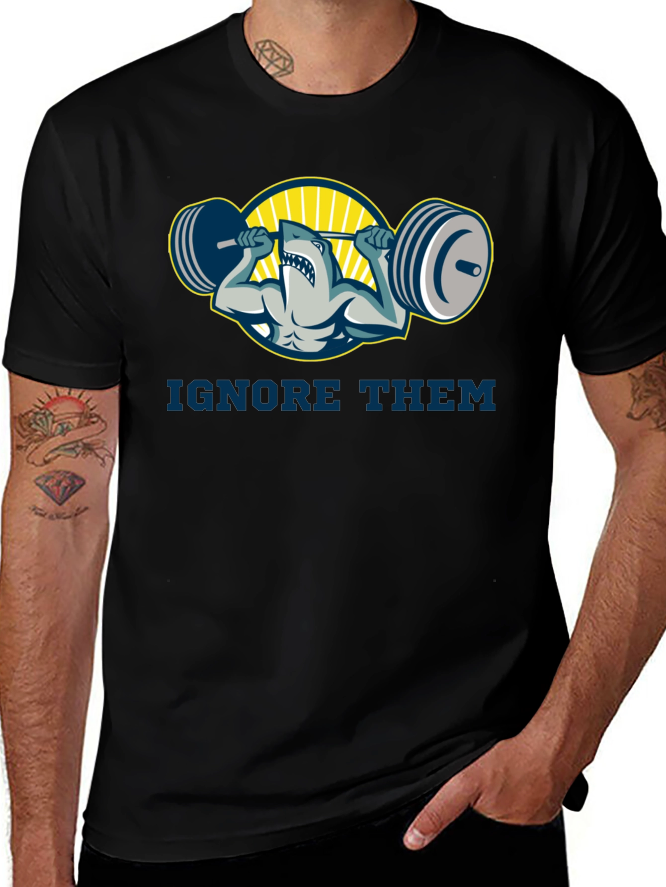 Ignore Them Shark Gym T-Shirt