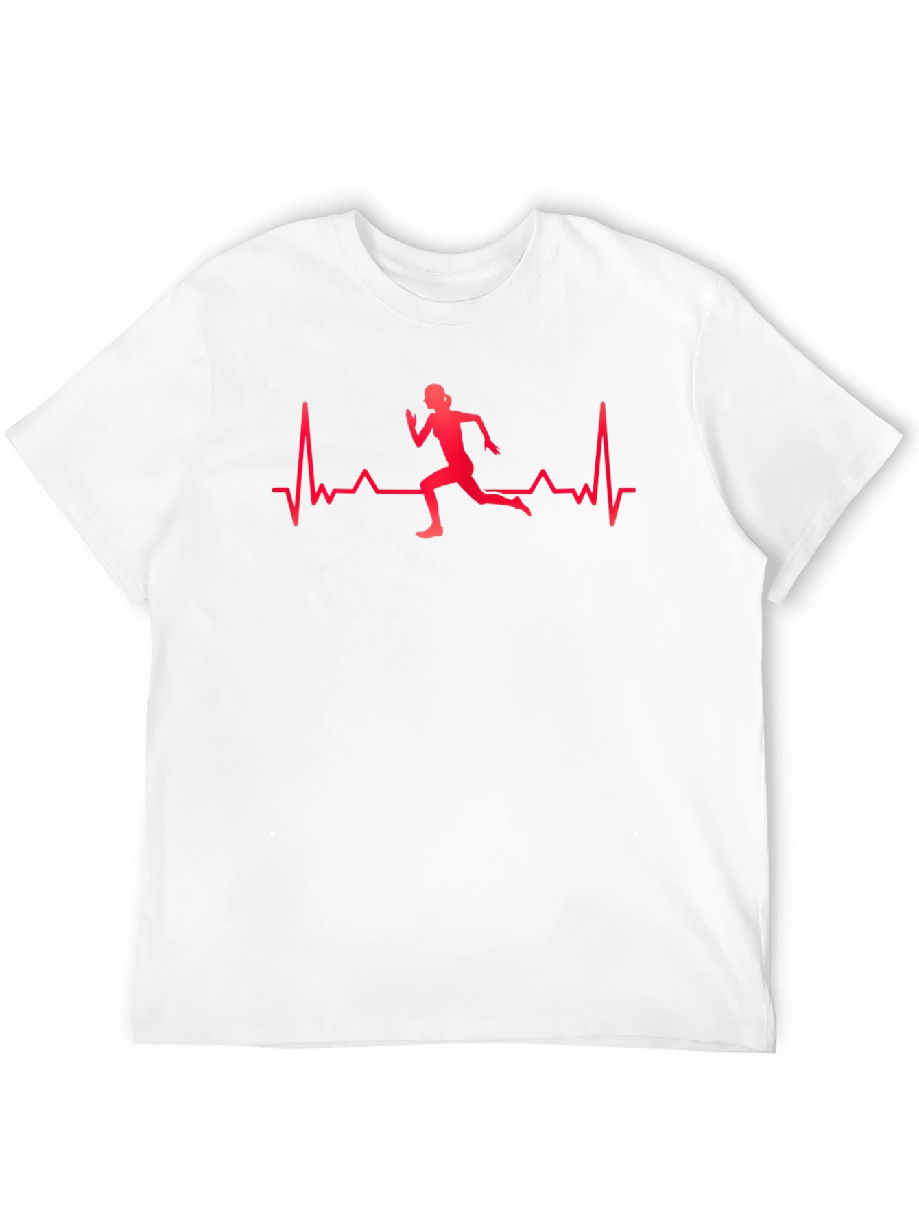 Runner Heartbeat Graphic Tee - Black