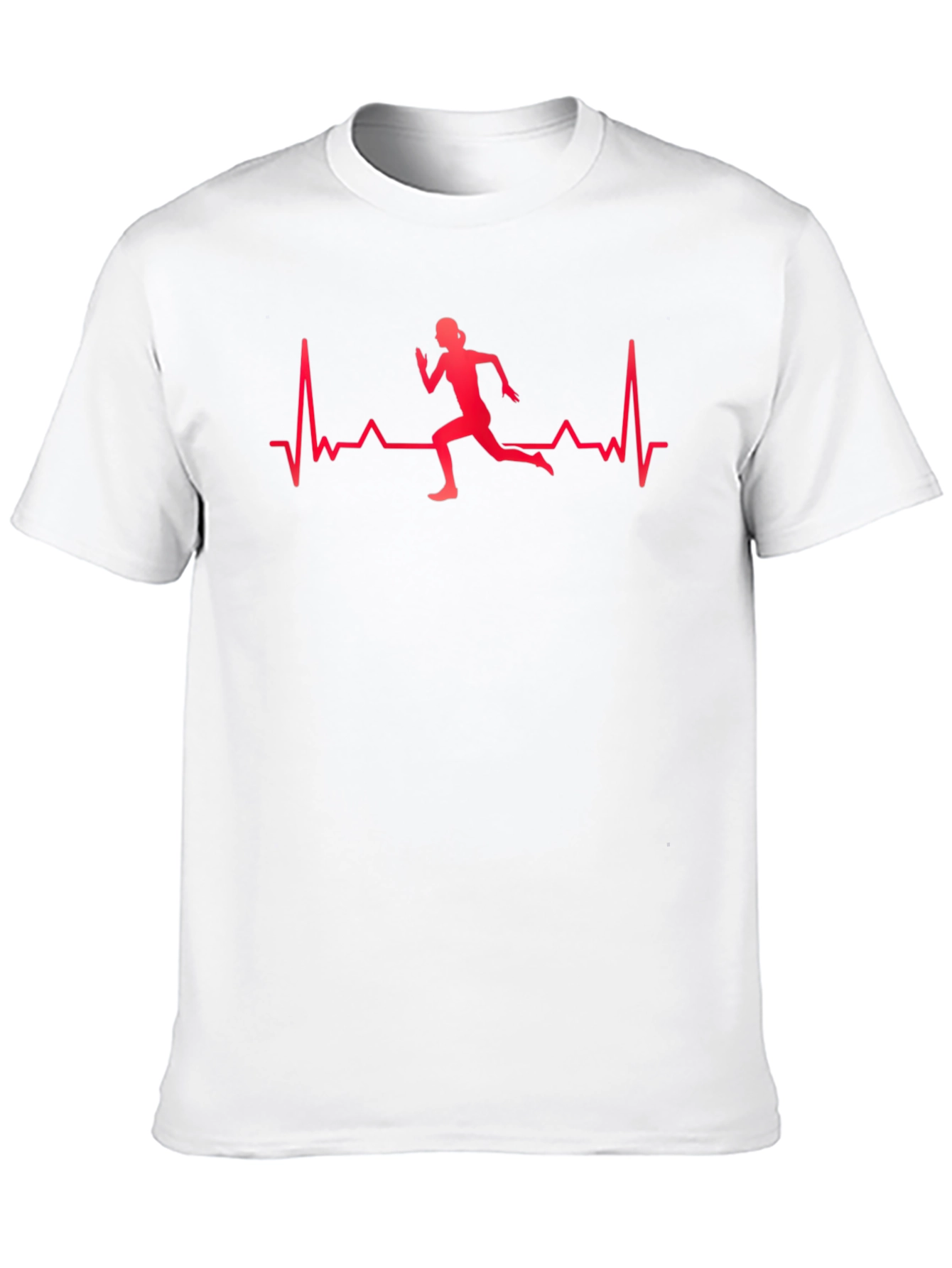 Runner Heartbeat Graphic Tee - Black