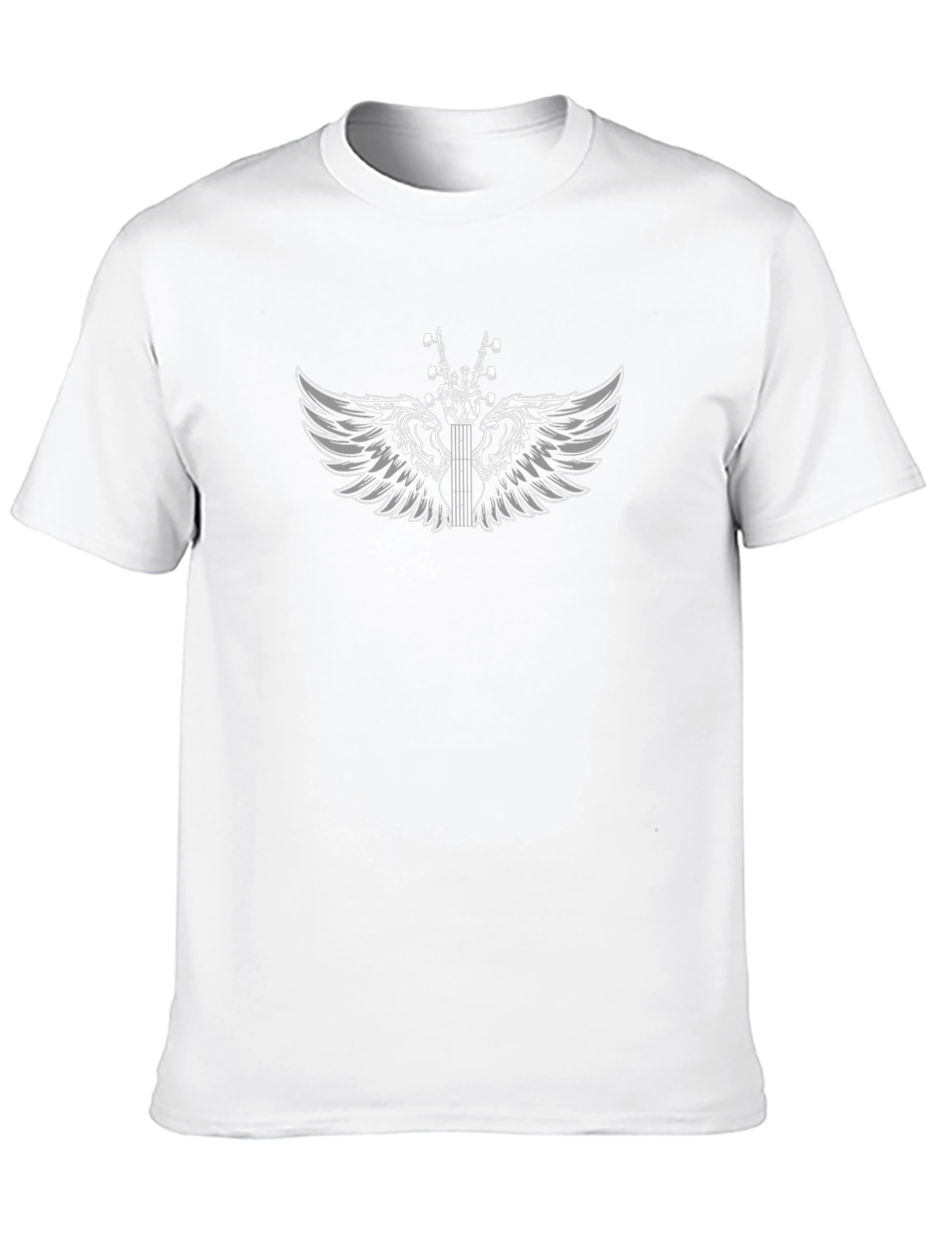 Winged Guitar Graphic T-Shirt - Rocker Style