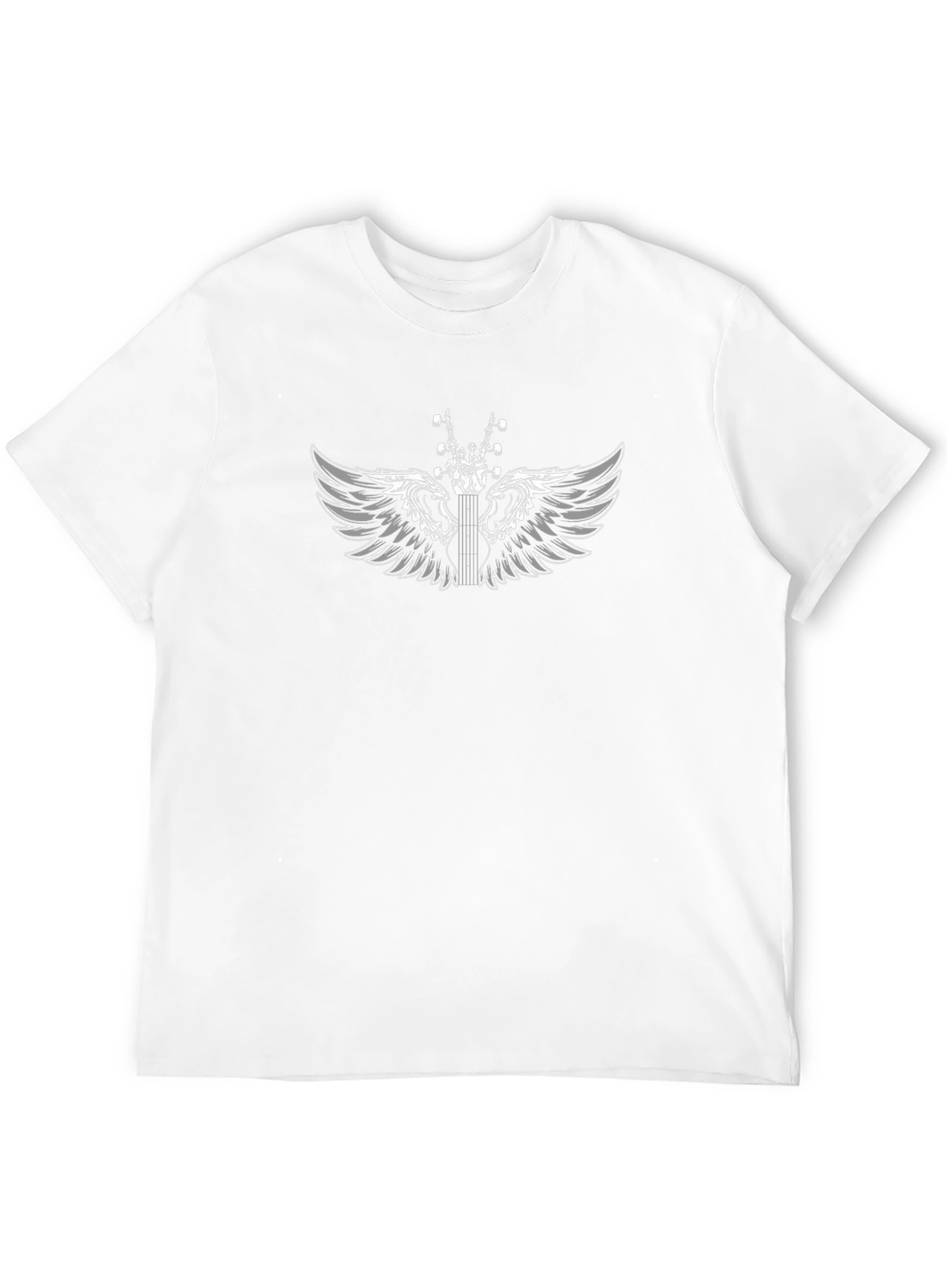 Winged Guitar Graphic T-Shirt - Rocker Style
