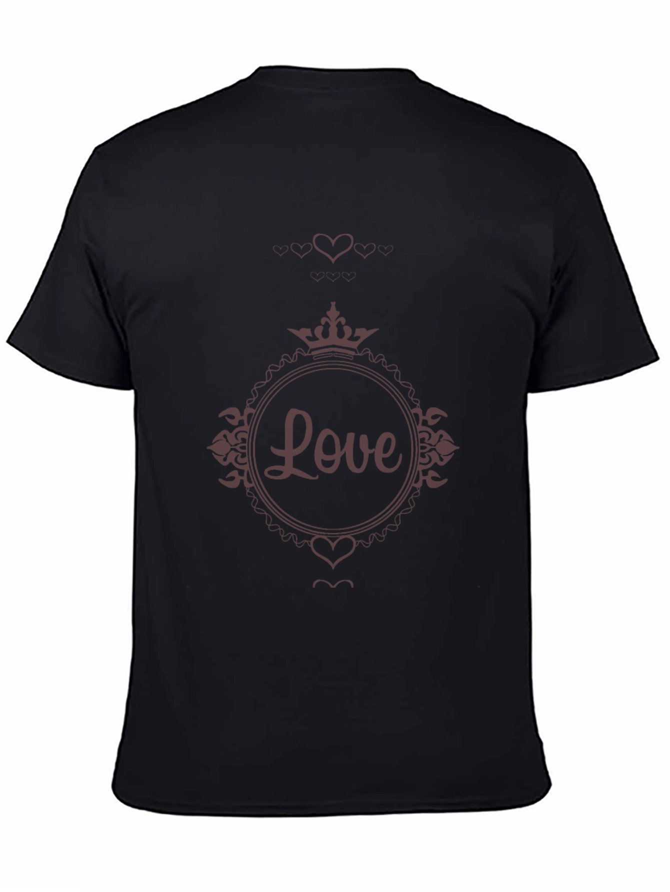 Love Crown Graphic Black Tee