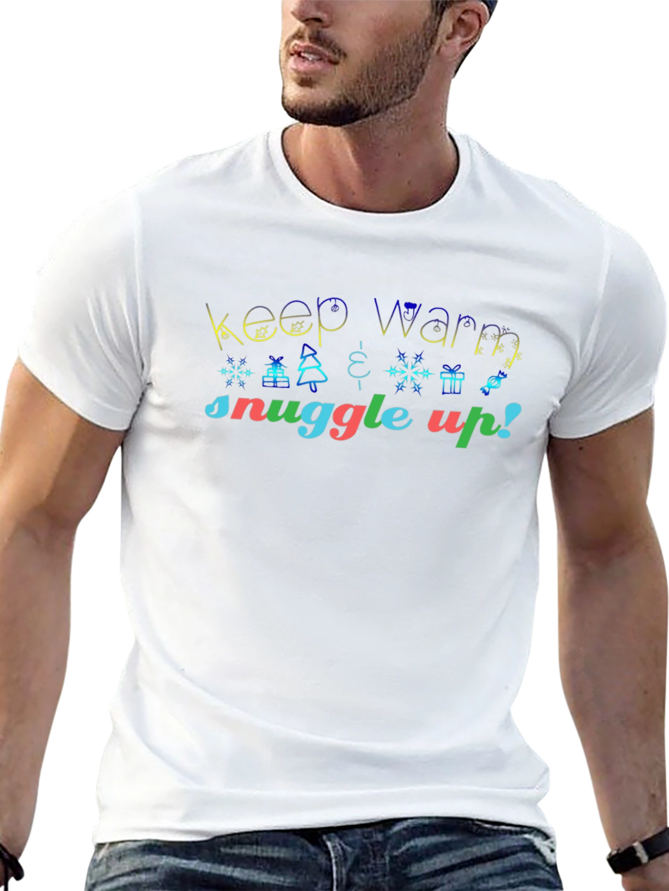 Festive Keep Warm Snuggle Up! Christmas Tee