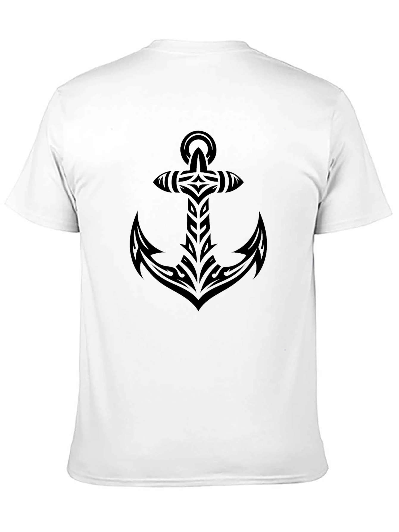 Tribal Anchor Graphic Black T-Shirt