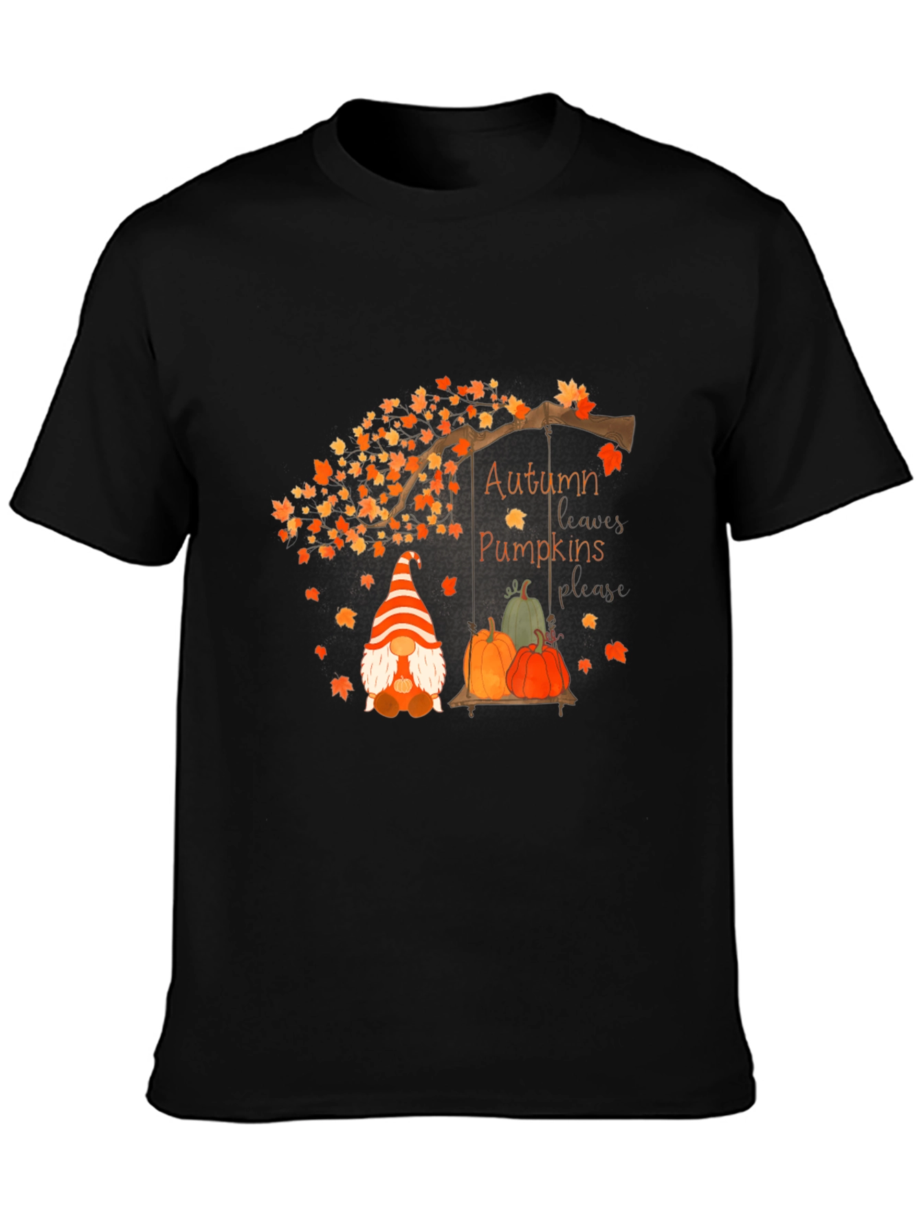 Autumn Gnome Pumpkin T-Shirt