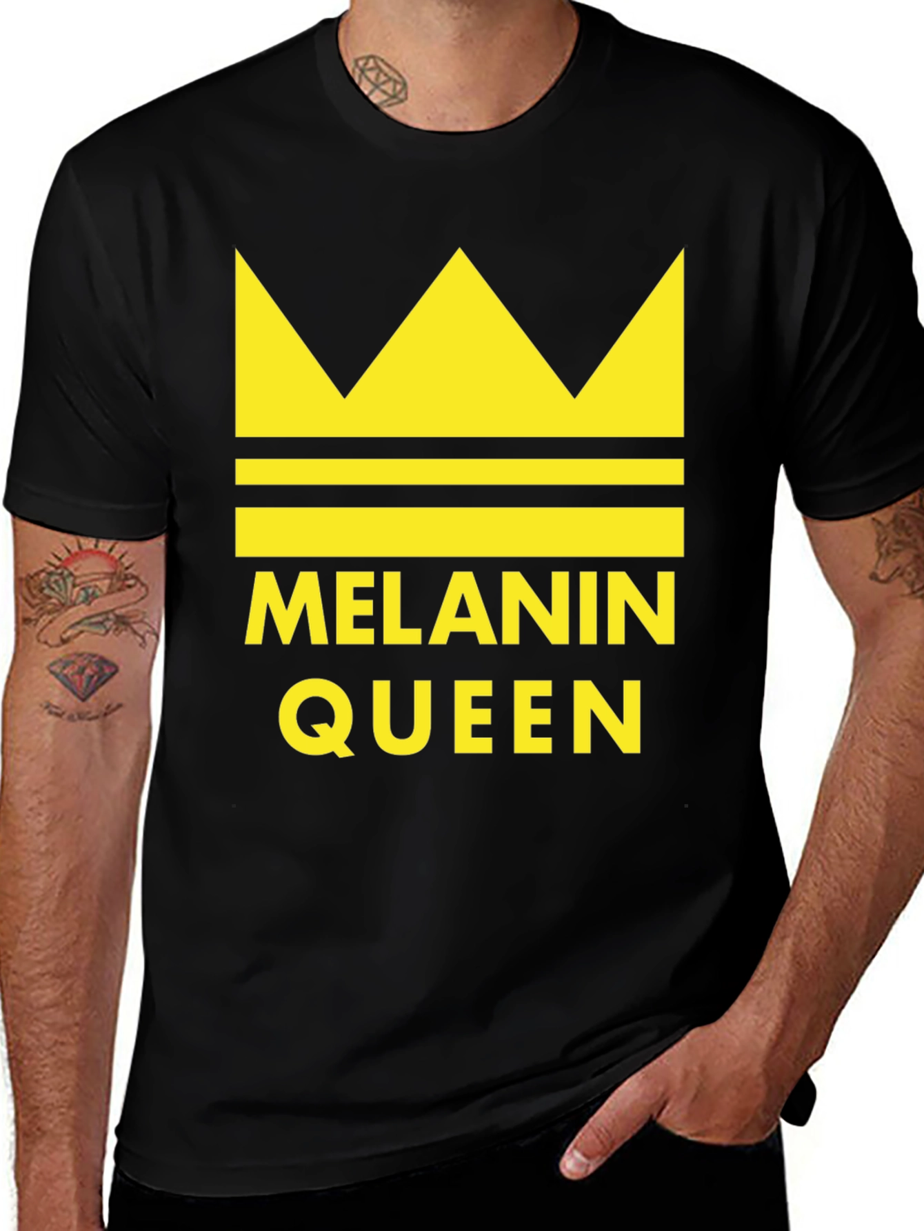 Melanin Queen Black T-Shirt Crown Graphic Tee