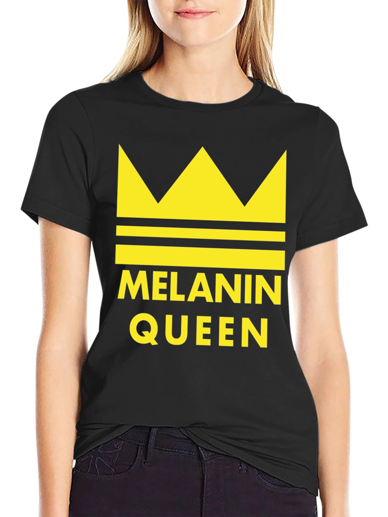 Melanin Queen Black T-Shirt Crown Graphic Tee