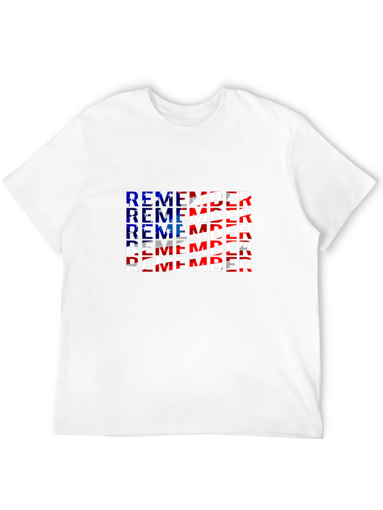 Remember Patriotic American Flag T-Shirt