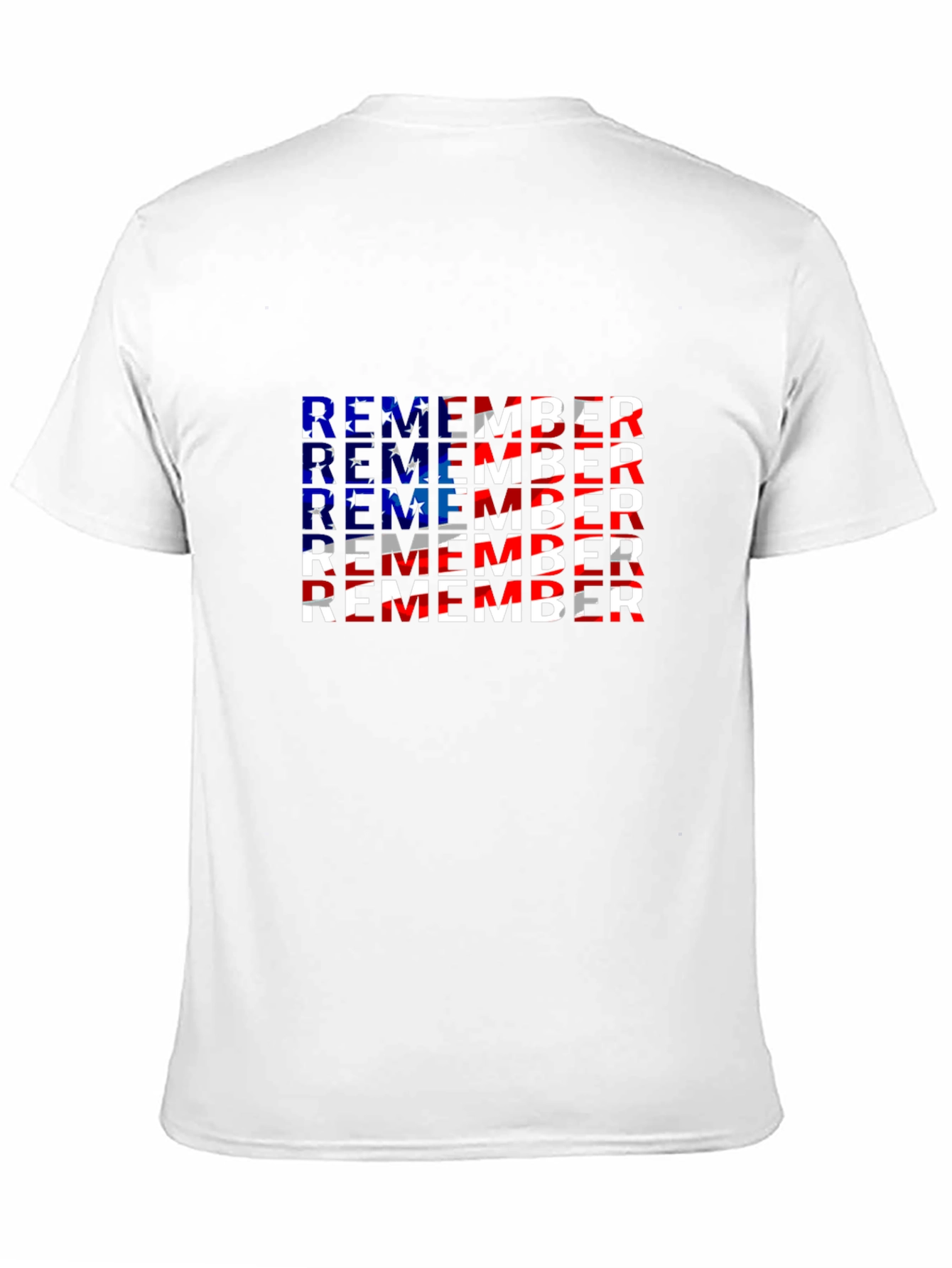 Remember Patriotic American Flag T-Shirt