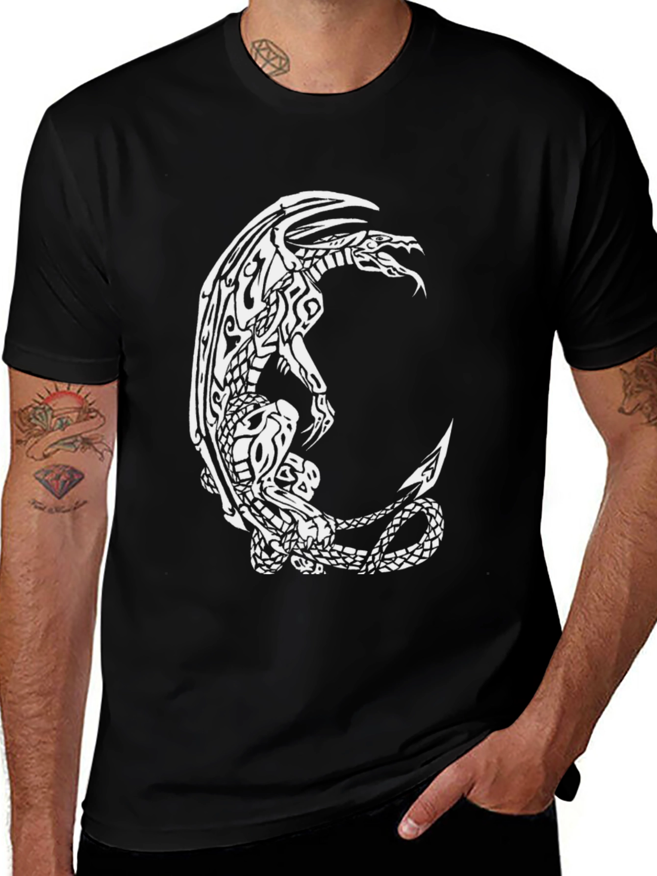 Dragon Graphic Black T-Shirt