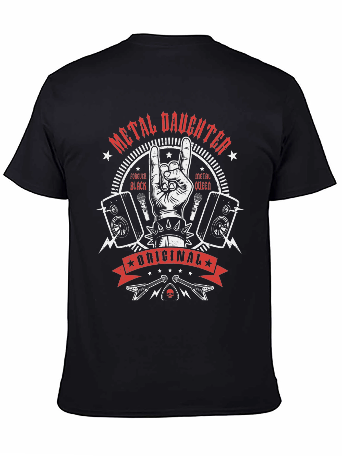 Metal Daughter Graphic T-Shirt - Rock Concert Apparel