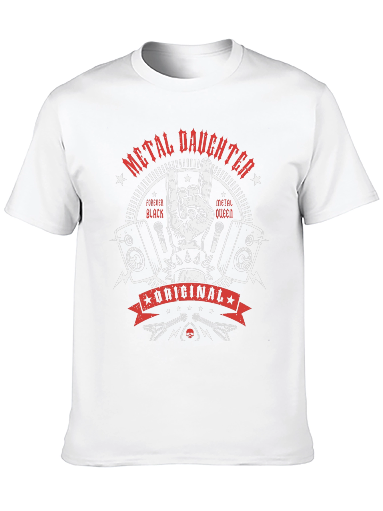Metal Daughter Graphic T-Shirt - Rock Concert Apparel