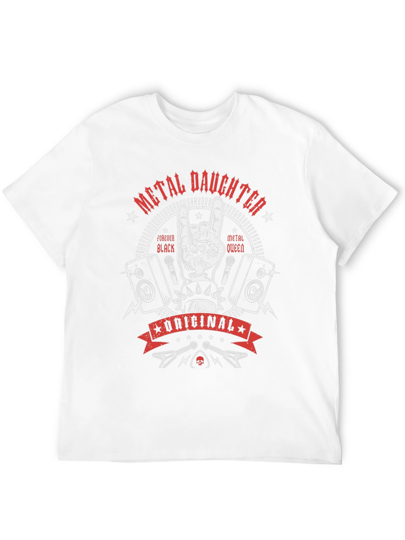 Metal Daughter Graphic T-Shirt - Rock Concert Apparel