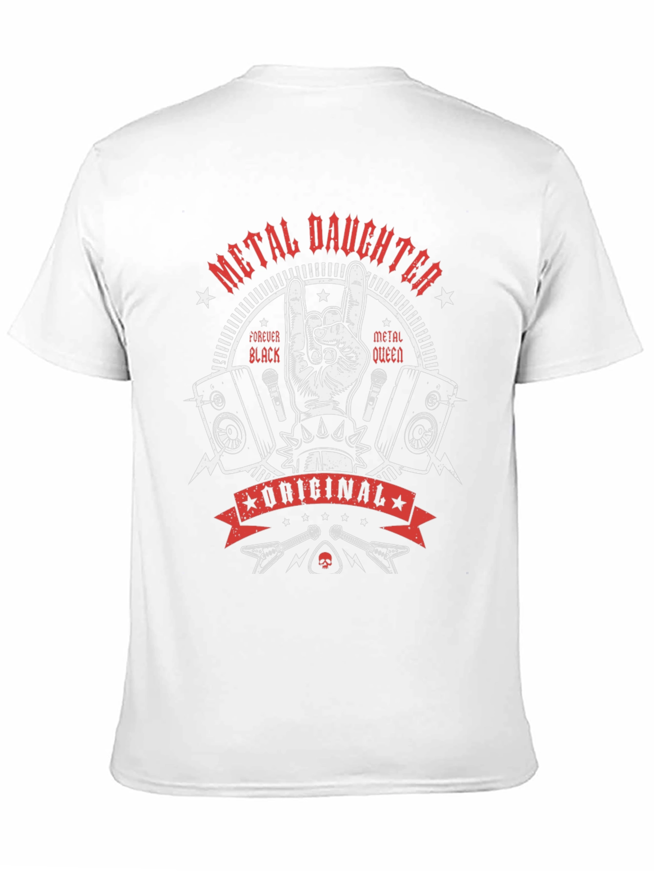 Metal Daughter Graphic T-Shirt - Rock Concert Apparel