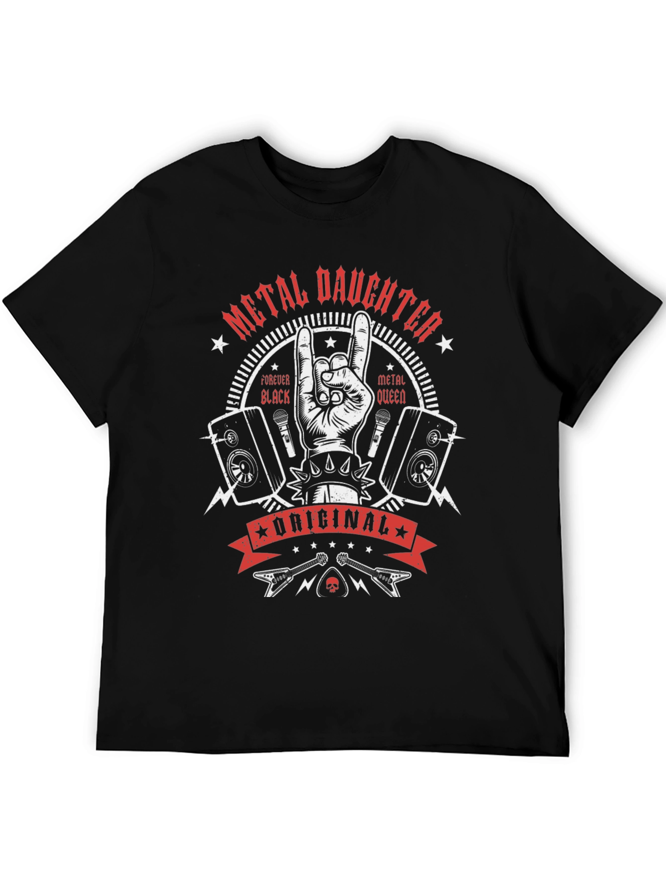 Metal Daughter Graphic T-Shirt - Rock Concert Apparel