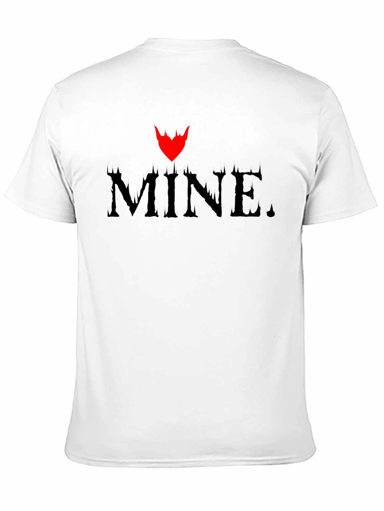 Mine. Heart Graphic Black T-Shirt