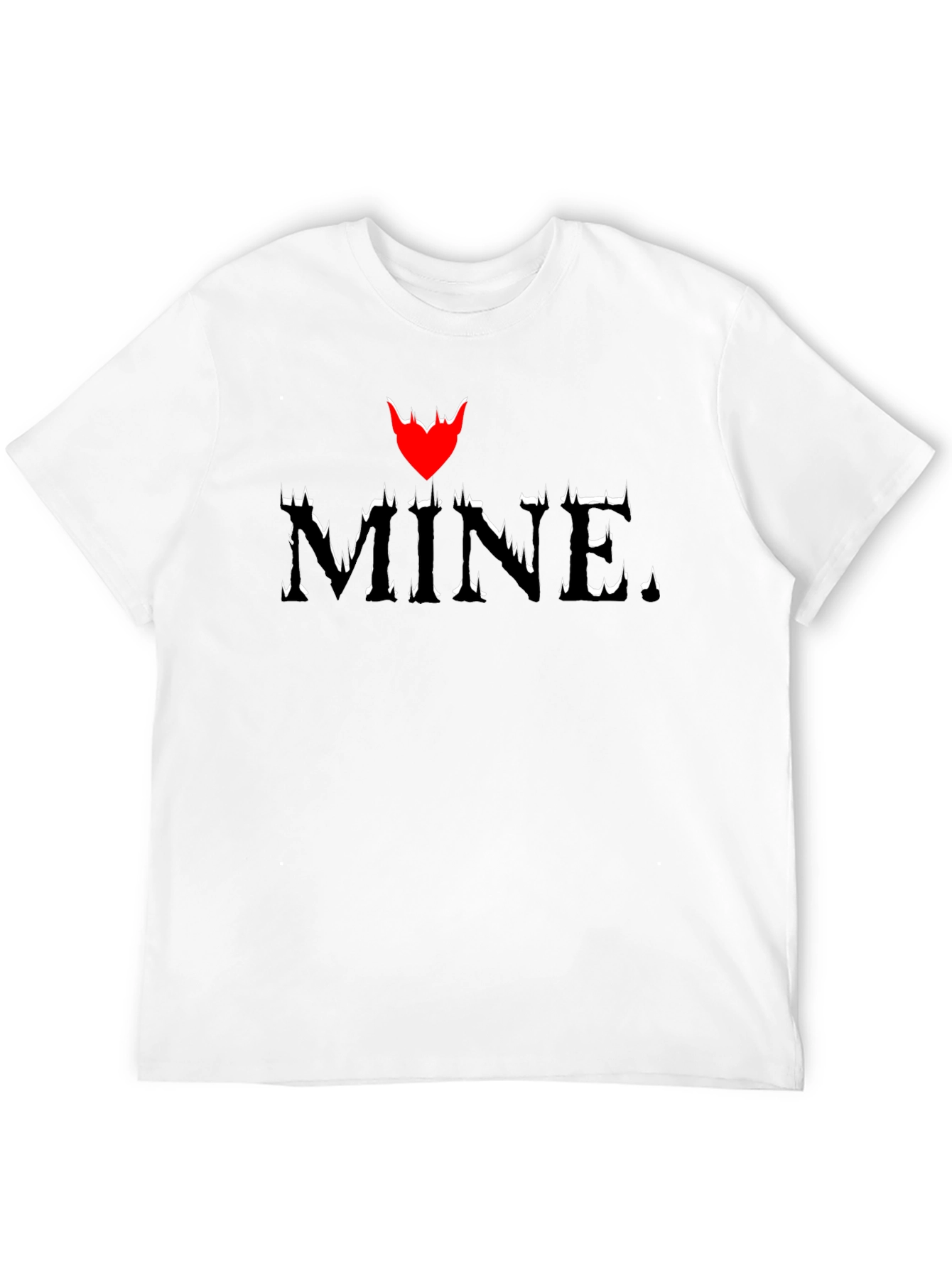 Mine. Heart Graphic Black T-Shirt