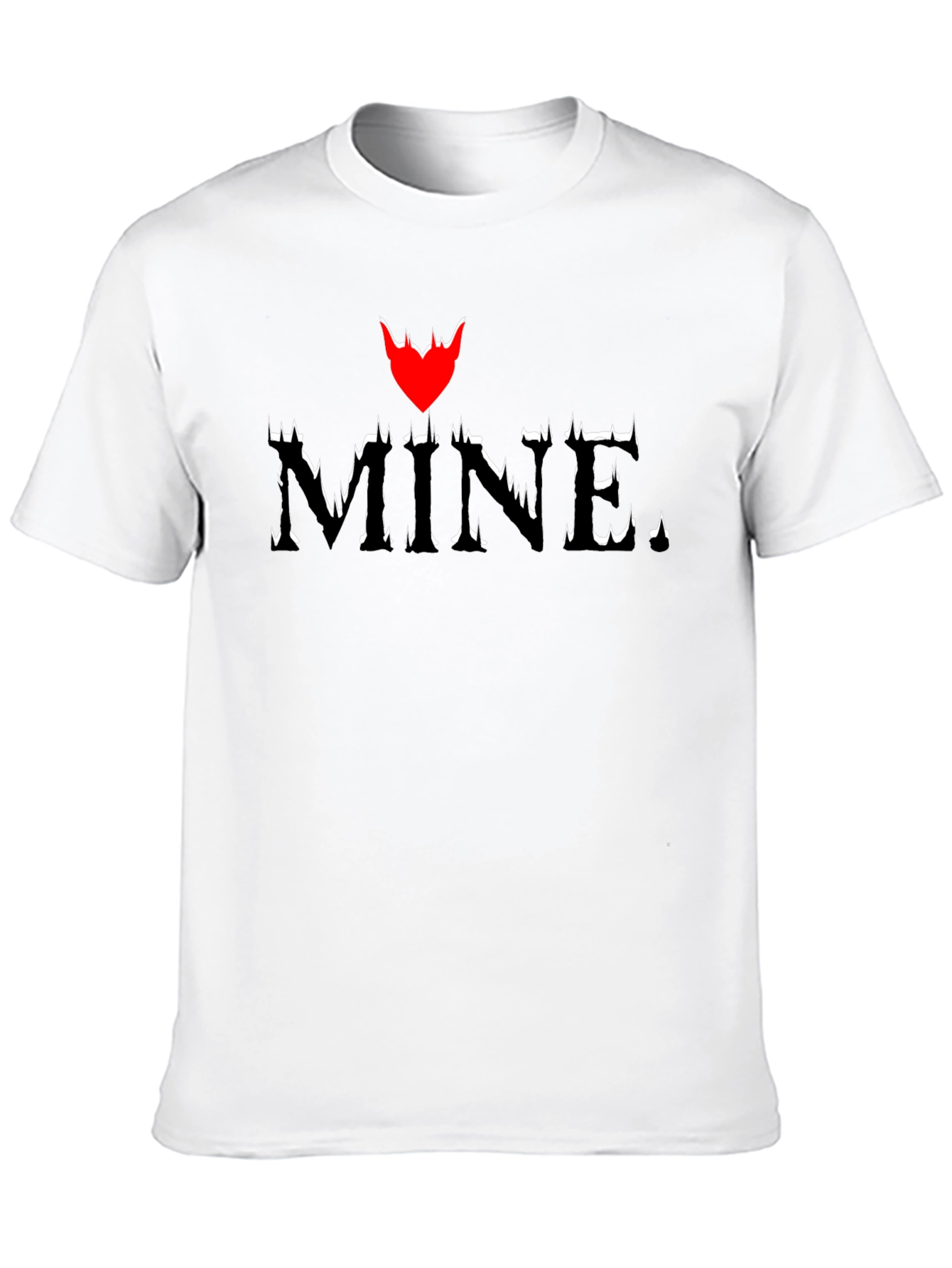 Mine. Heart Graphic Black T-Shirt