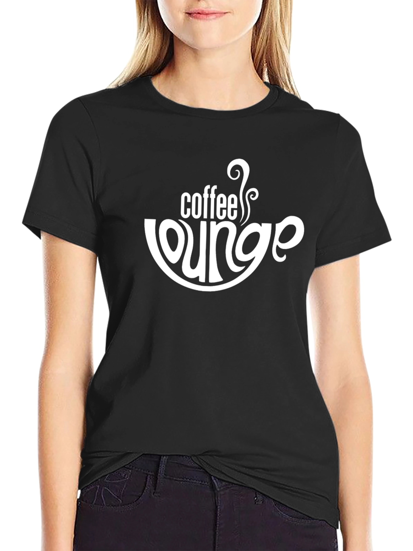 Coffee Lounge Graphic Tee - Unisex Black T-Shirt