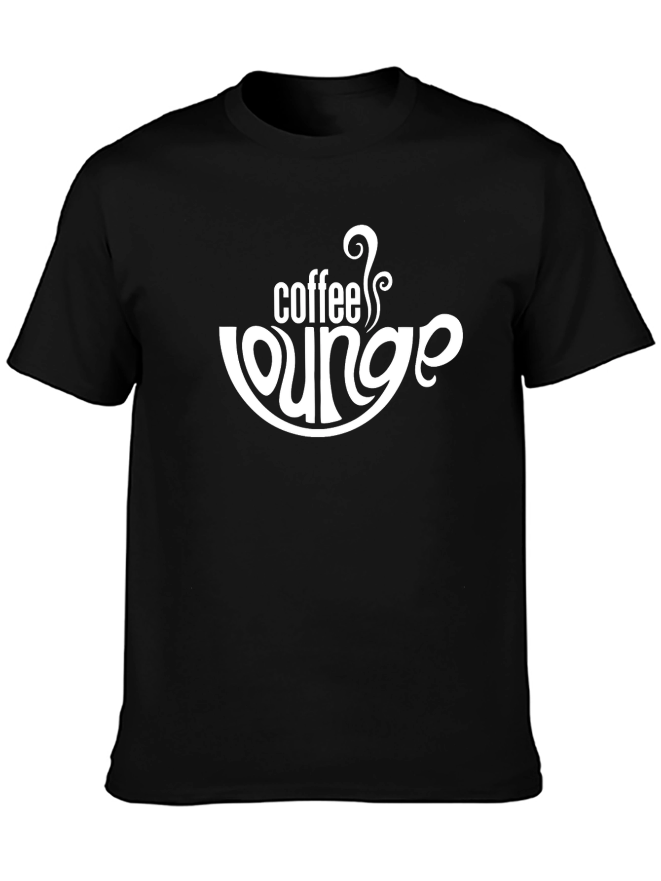Coffee Lounge Graphic Tee - Unisex Black T-Shirt