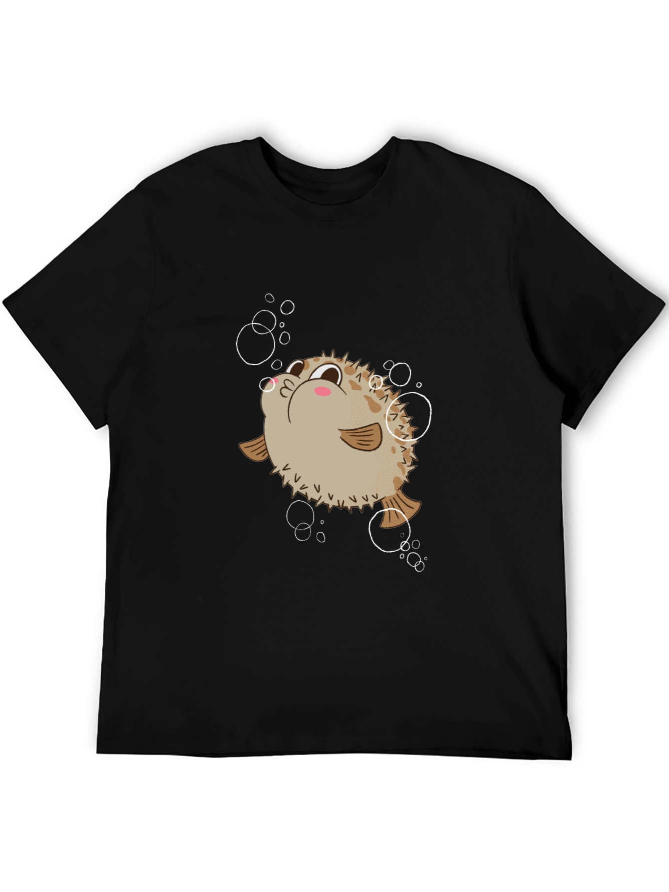 Puffer Fish Black T-Shirt