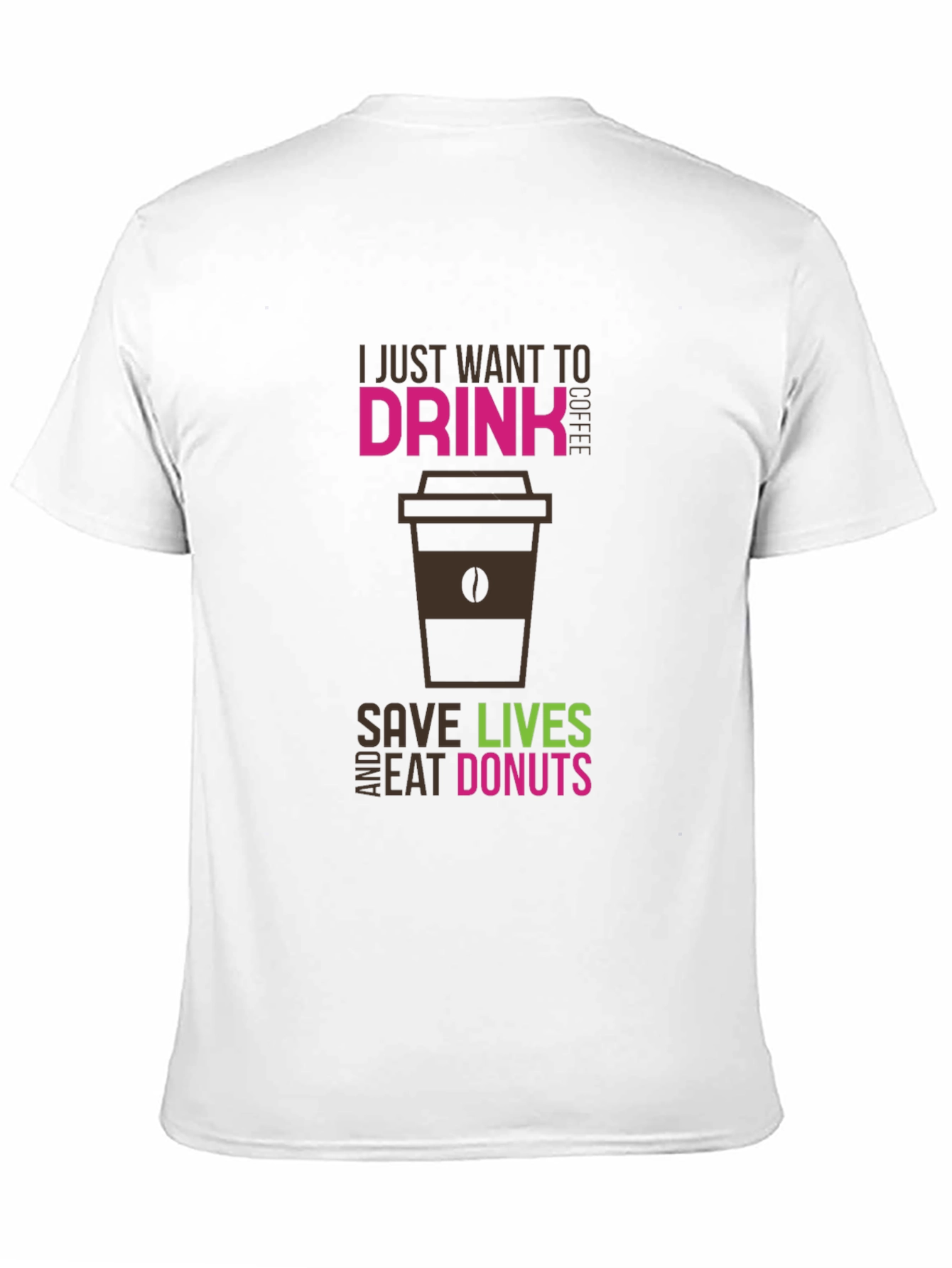 Coffee Save Lives Eat Donuts Graphic Tee