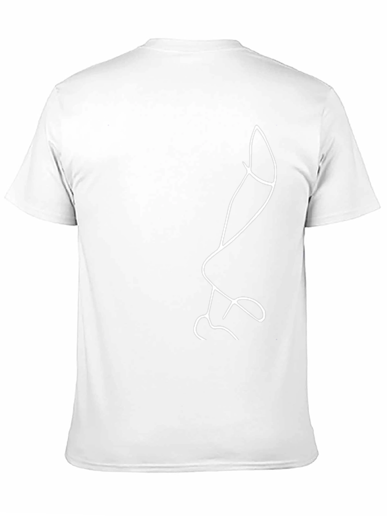 Abstract Line Art T-Shirt - Black