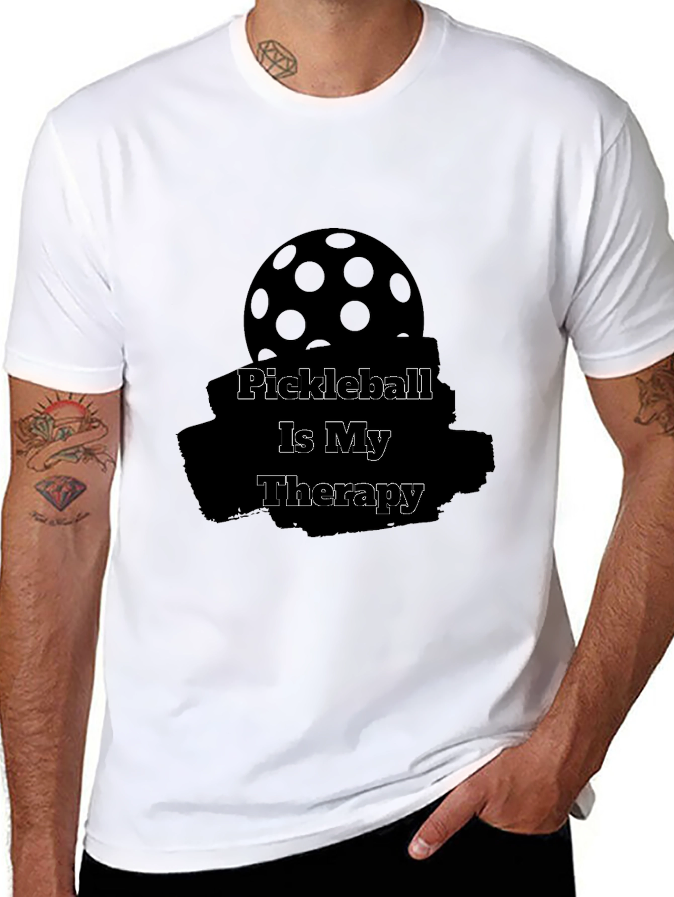 Pickleball is My Therapy T-Shirt | Sports Apparel