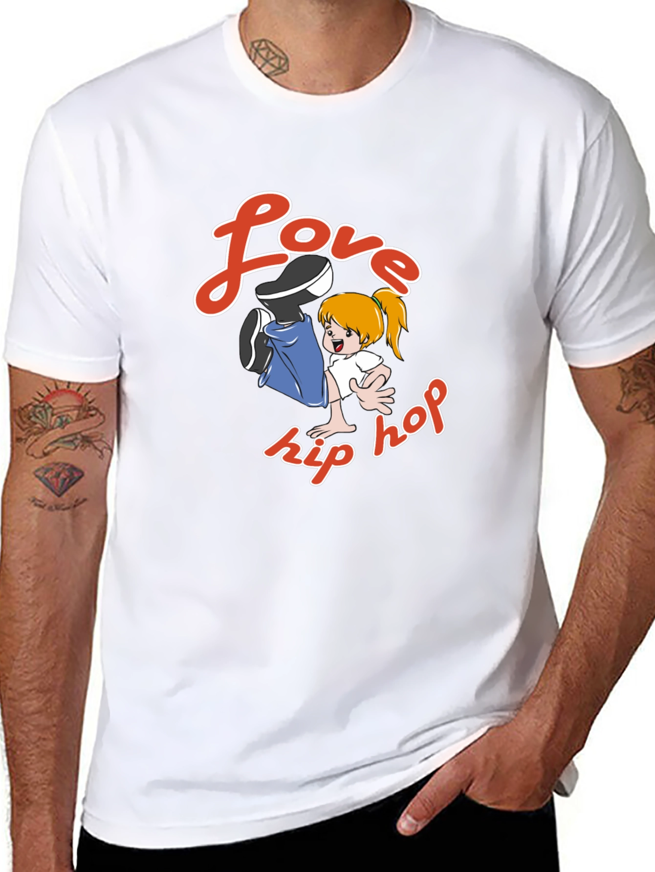 Love Hip Hop Black Graphic Tee