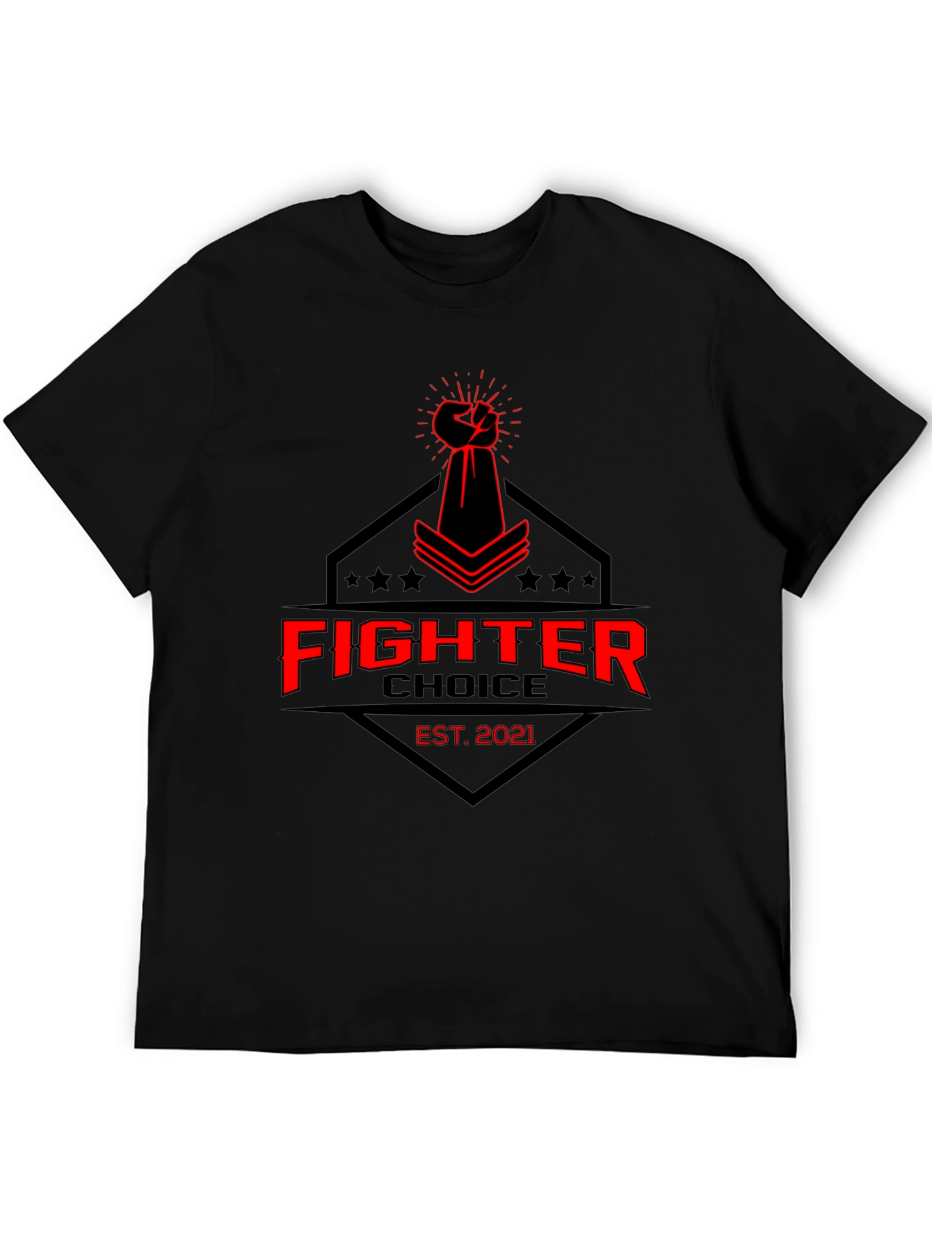 Fighter Choice Black Graphic Tee