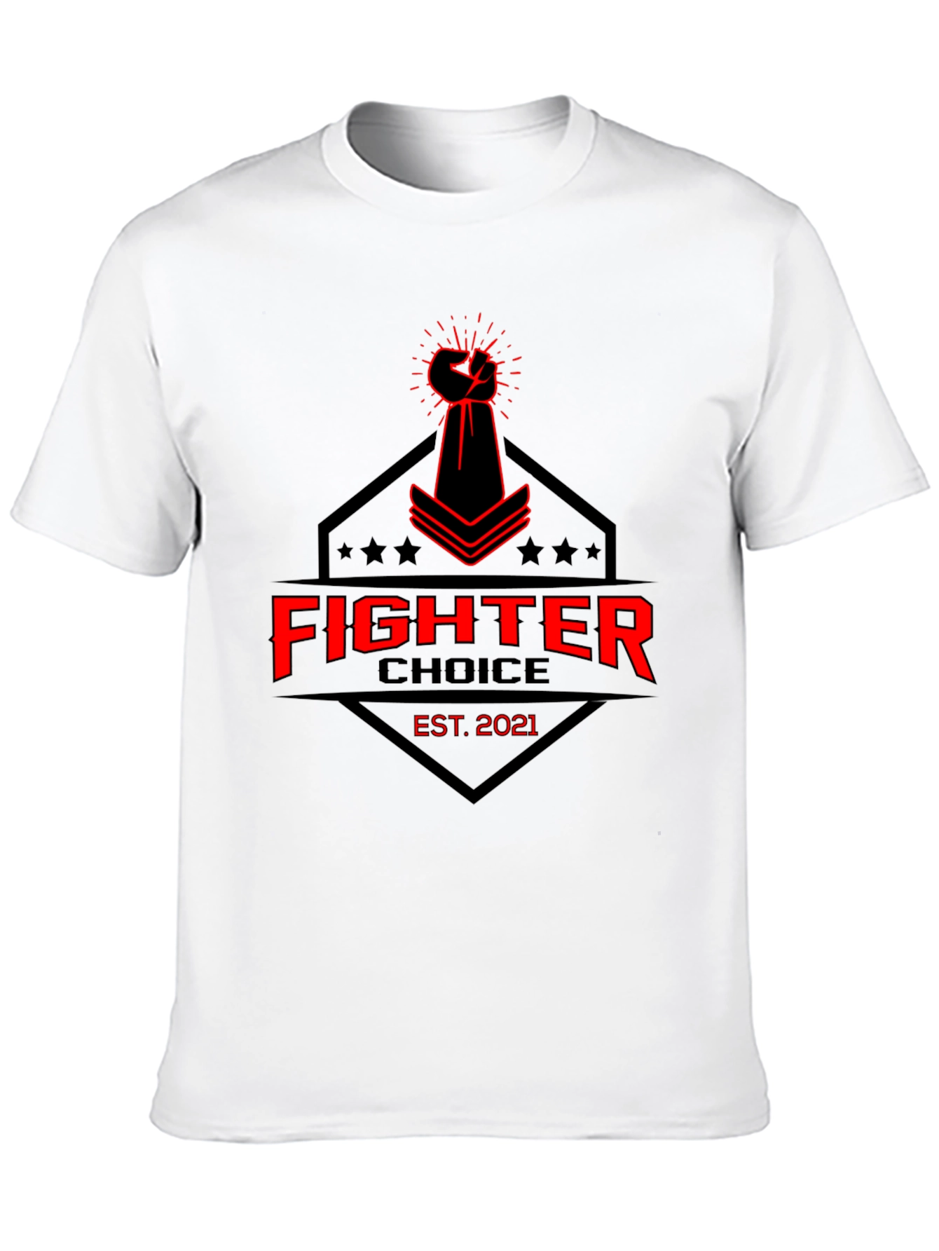 Fighter Choice Black Graphic Tee