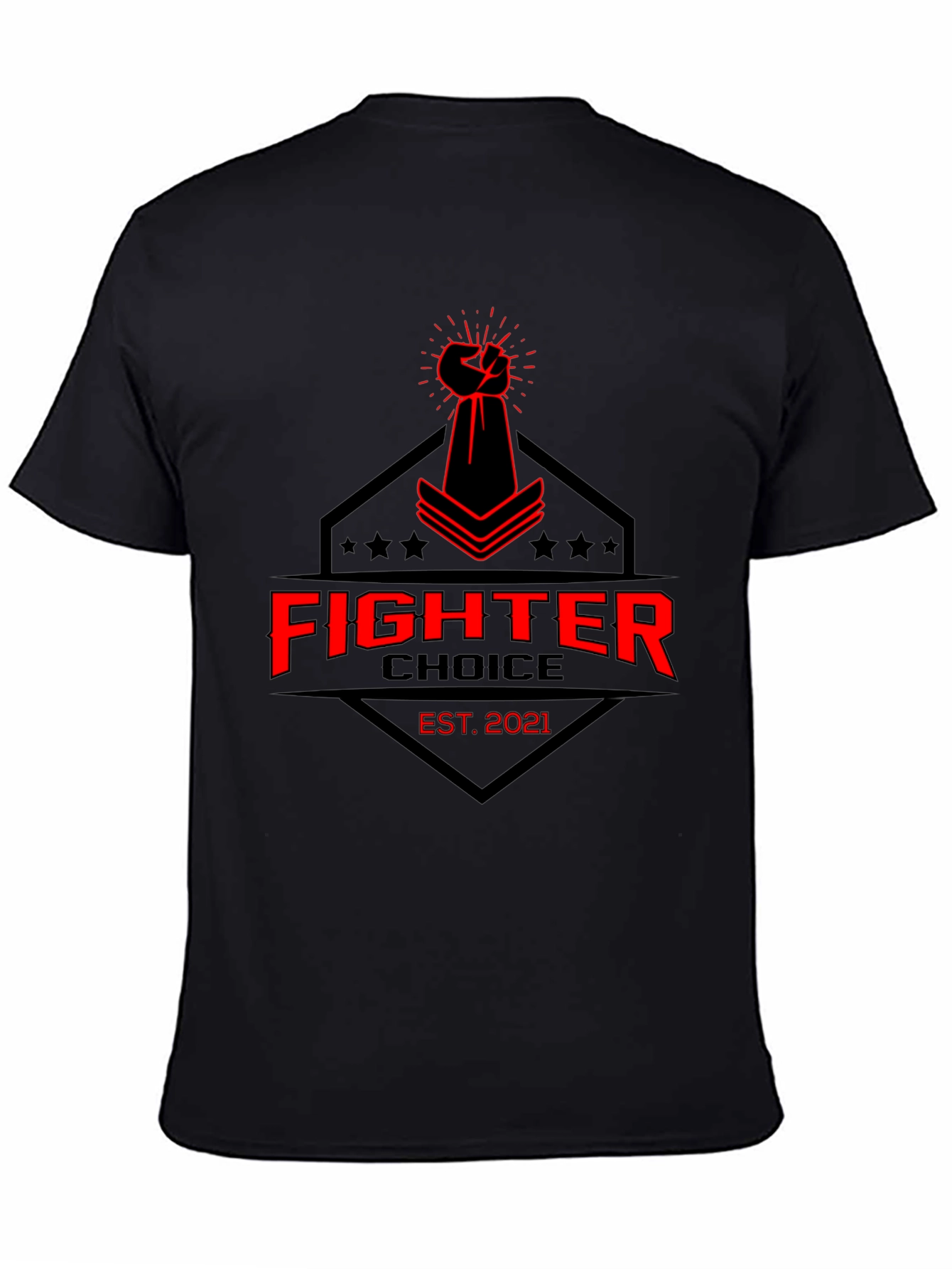 Fighter Choice Black Graphic Tee