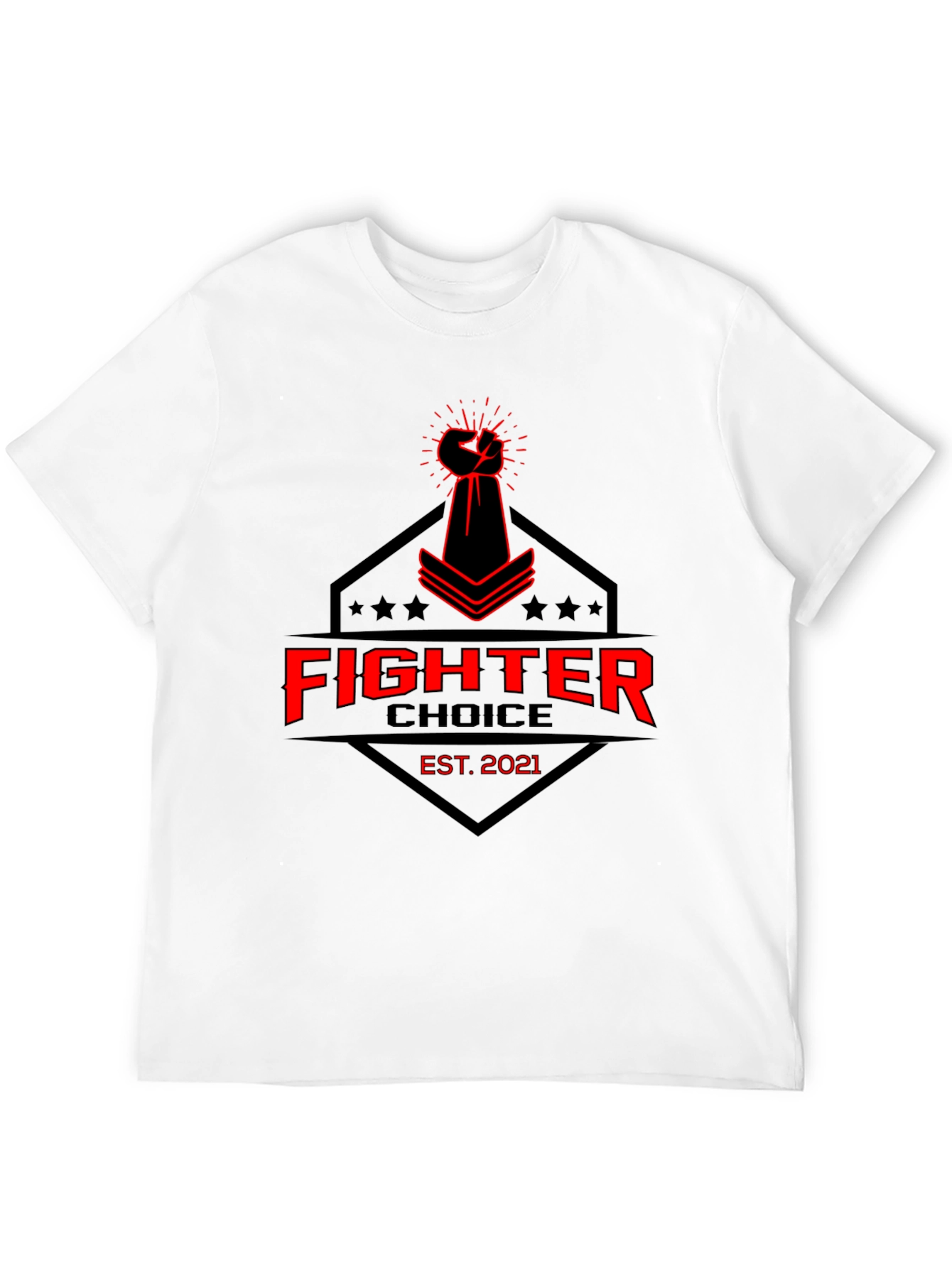 Fighter Choice Black Graphic Tee