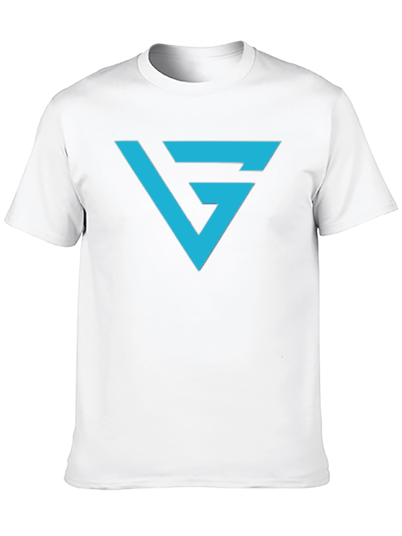 Black T-Shirt with Blue G Logo Graphic