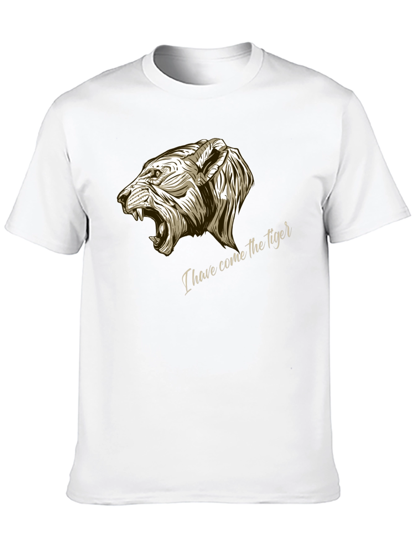 Tiger Graphic Tee - Black Cotton