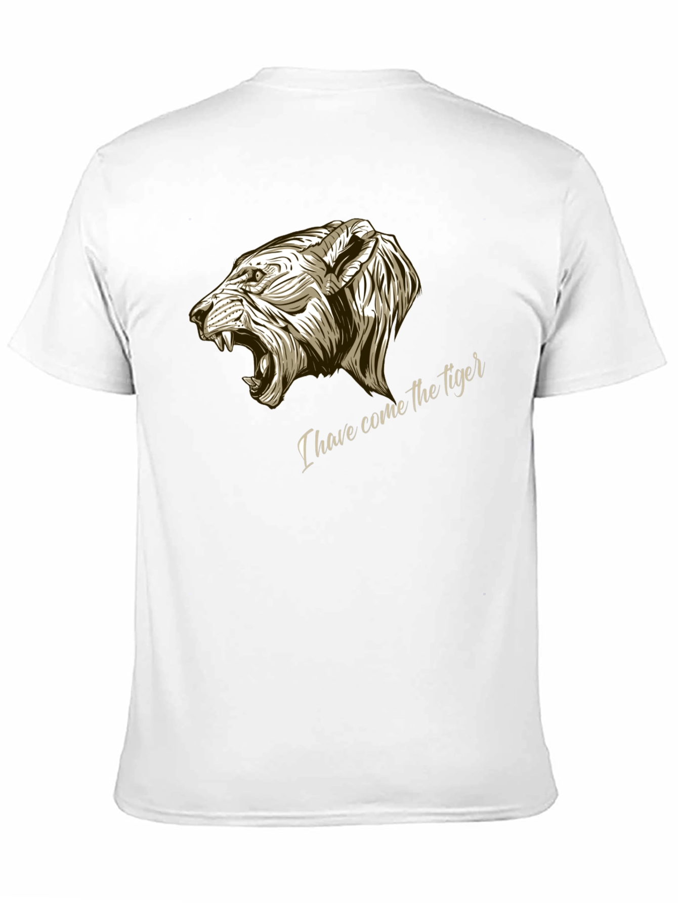Tiger Graphic Tee - Black Cotton