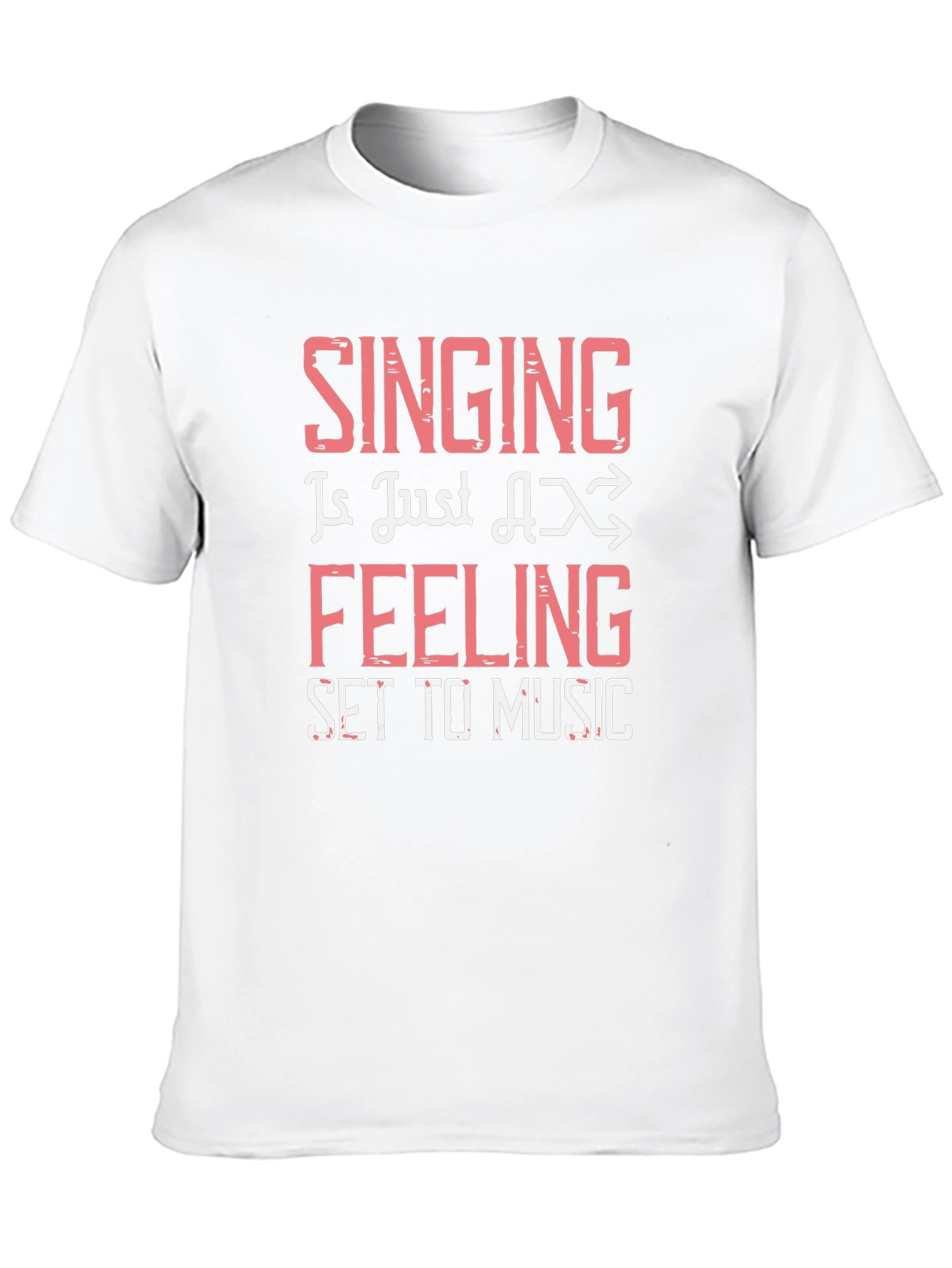 Singing is Feeling Set to Music Black Graphic Tee