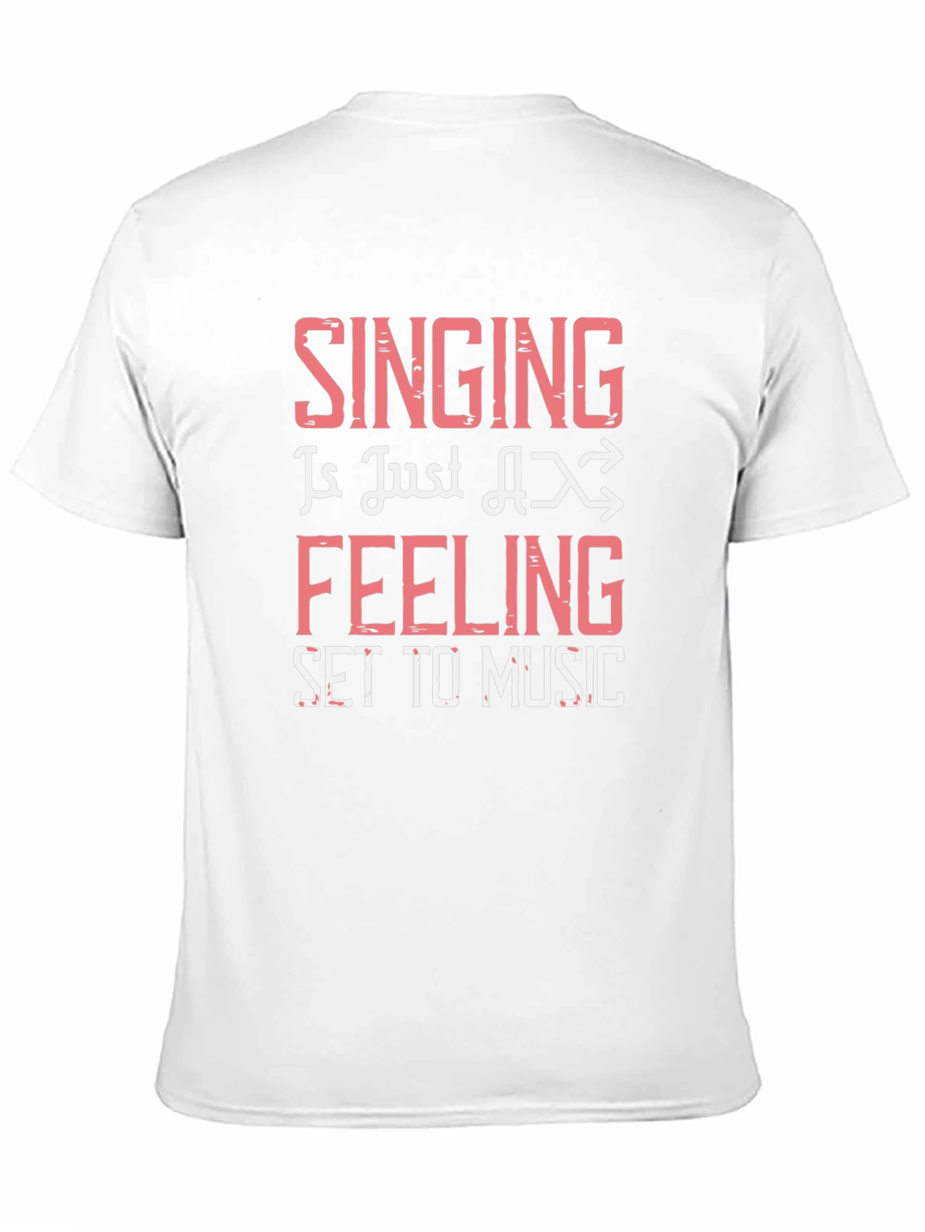 Singing is Feeling Set to Music Black Graphic Tee