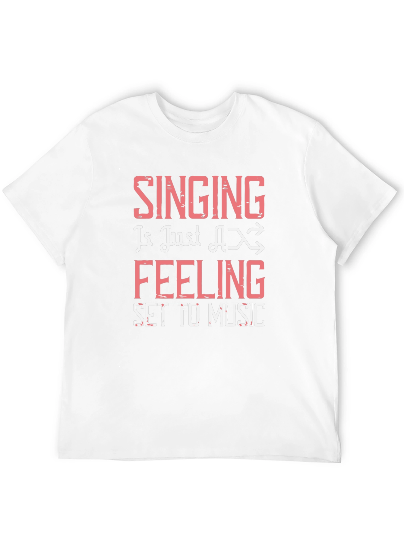 Singing is Feeling Set to Music Black Graphic Tee