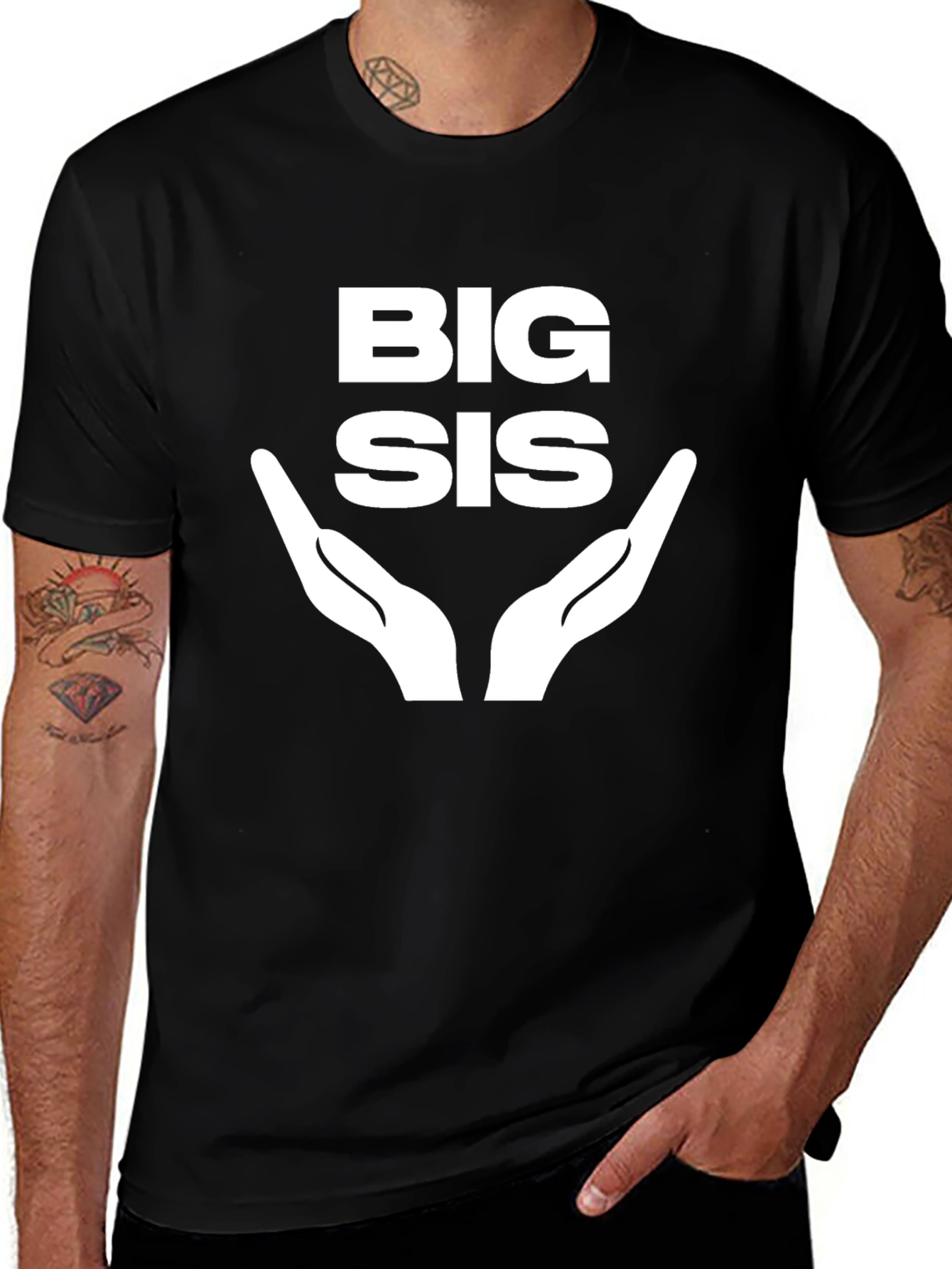Big Sis Graphic Tee - Sister Gift