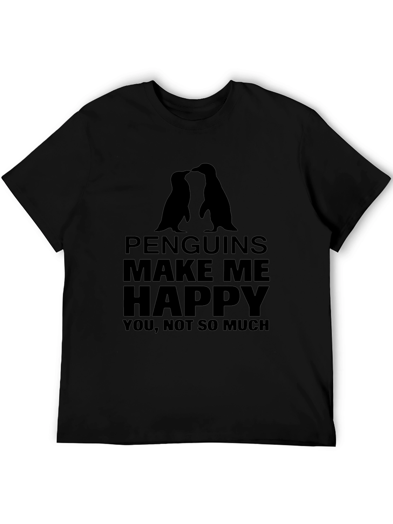 Penguins Make Me Happy Graphic T-Shirt