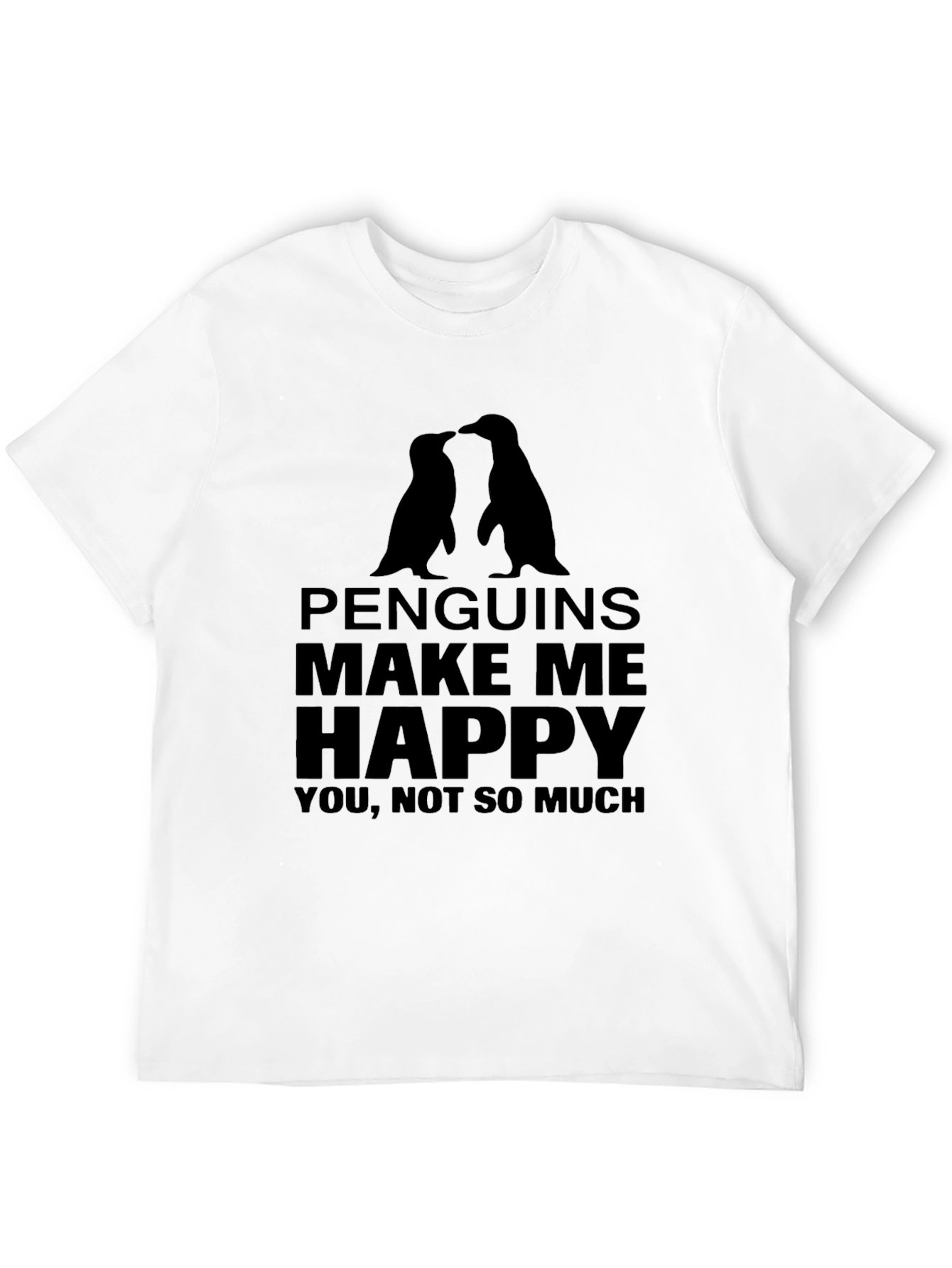 Penguins Make Me Happy Graphic T-Shirt